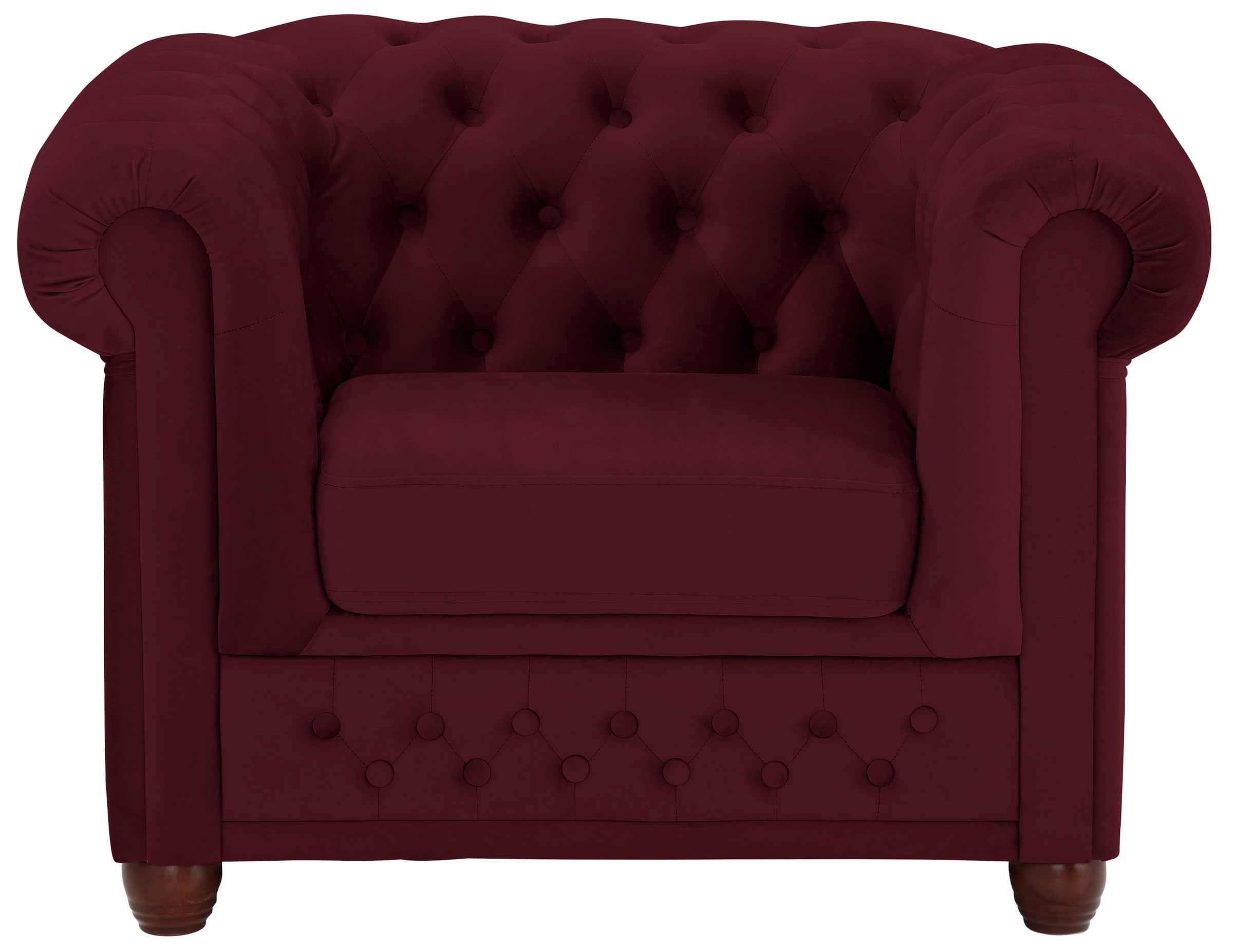 Home affaire Chesterfield-Sessel »New Castle Sessel«, hochwertige Knopfheftung, B/T/H: 104/86/72 cm