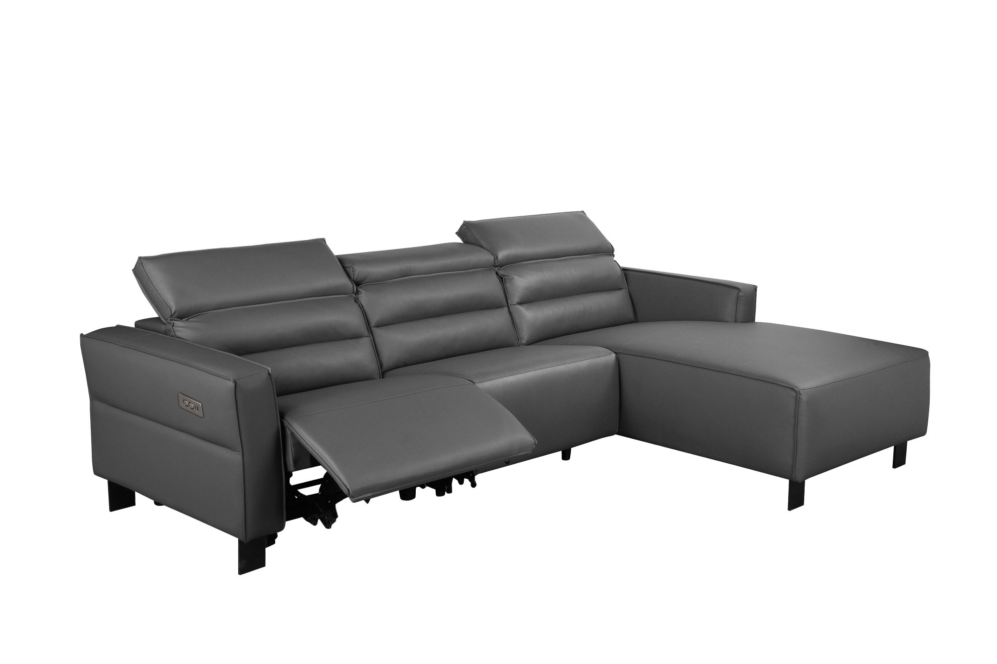 Places of Style Ecksofa »Carpari, L-Form, 263 cm, manuelle o. elektrische Relaxfunktion,«, USB A/C und Kopfteilverstellung
