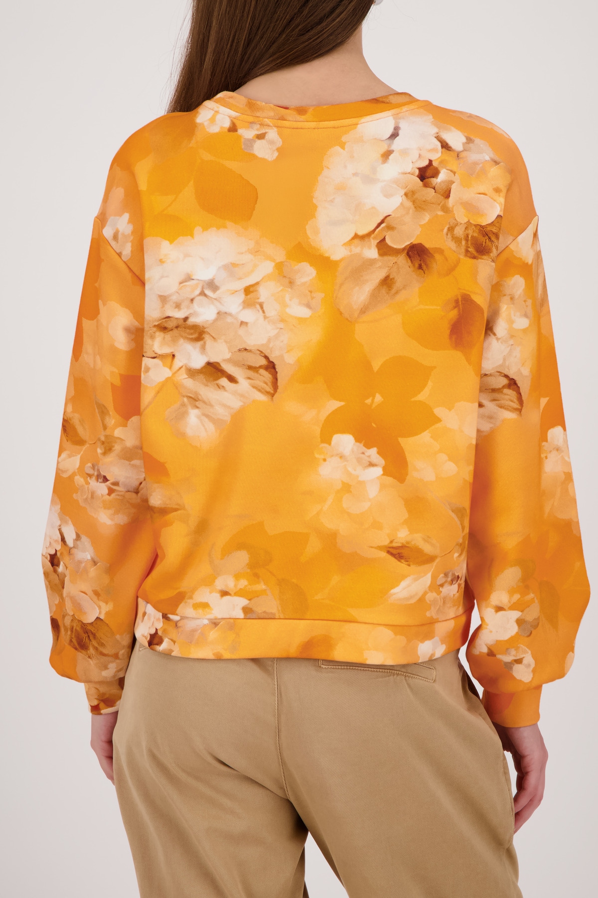 Monari Sweatshirt »Blume allover«, Regular fit mit Blumenmuster
