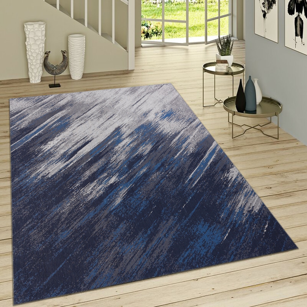 DELAVITA Teppich »Caron«, rechteckig, 10 mm Höhe, weiche Haptik, Kurzflorteppich, idealer Teppich für Wohnzimmer, Schlafzimmer, Esszimmer