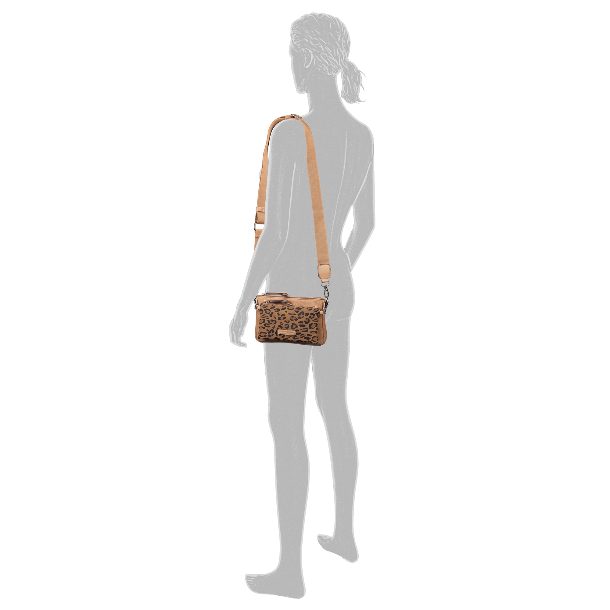 TOM TAILOR Umhängetasche »Jamila« moderne 2-in-1 Tasche mit Vortasche auch als Umhängetasche tragbar