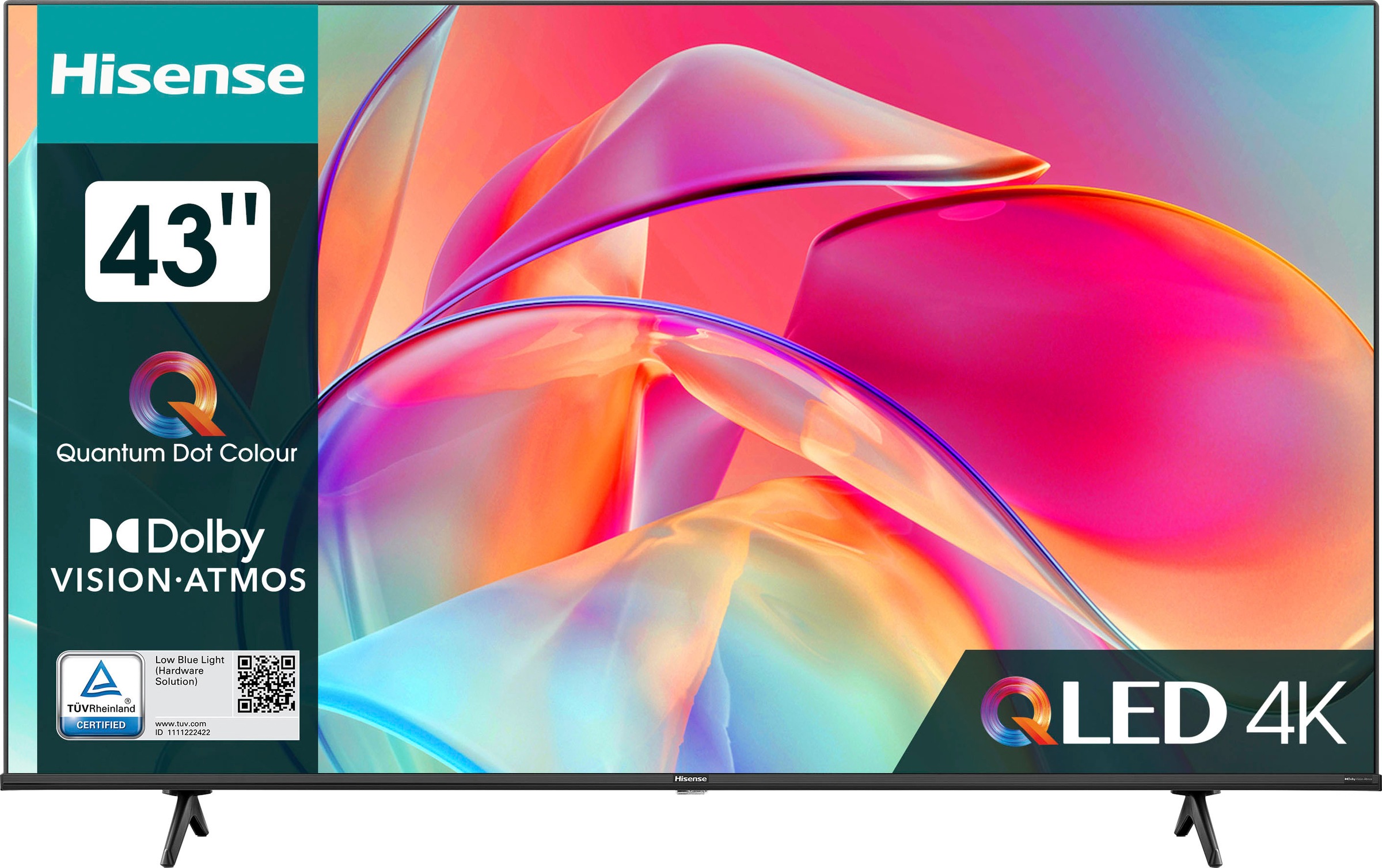 Hisense QLED-Fernseher »43E77KQ«, 108 cm/43 Zoll, 4K Ultra HD, Smart-TV