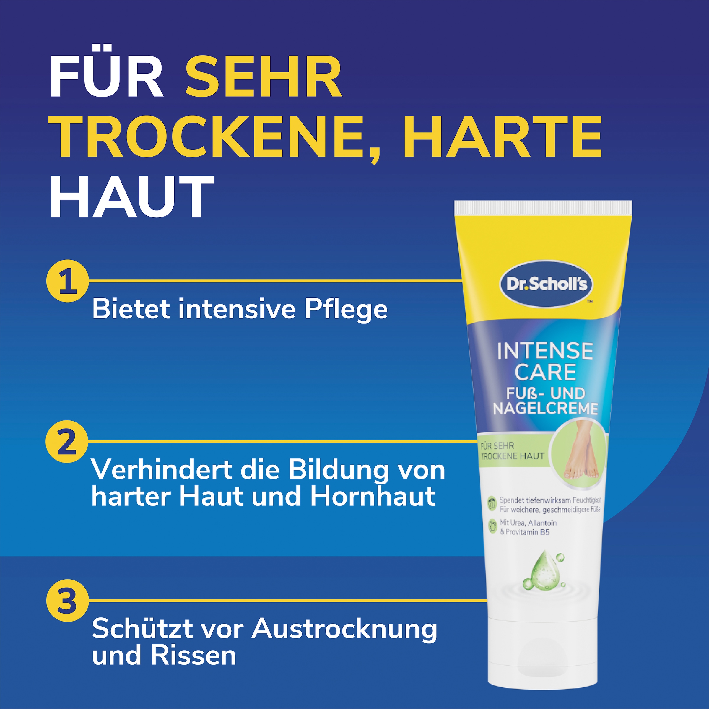 Scholl Fußcreme »ExpertCare« reichaltige Fuß- und Nagelcreme für raue Füße