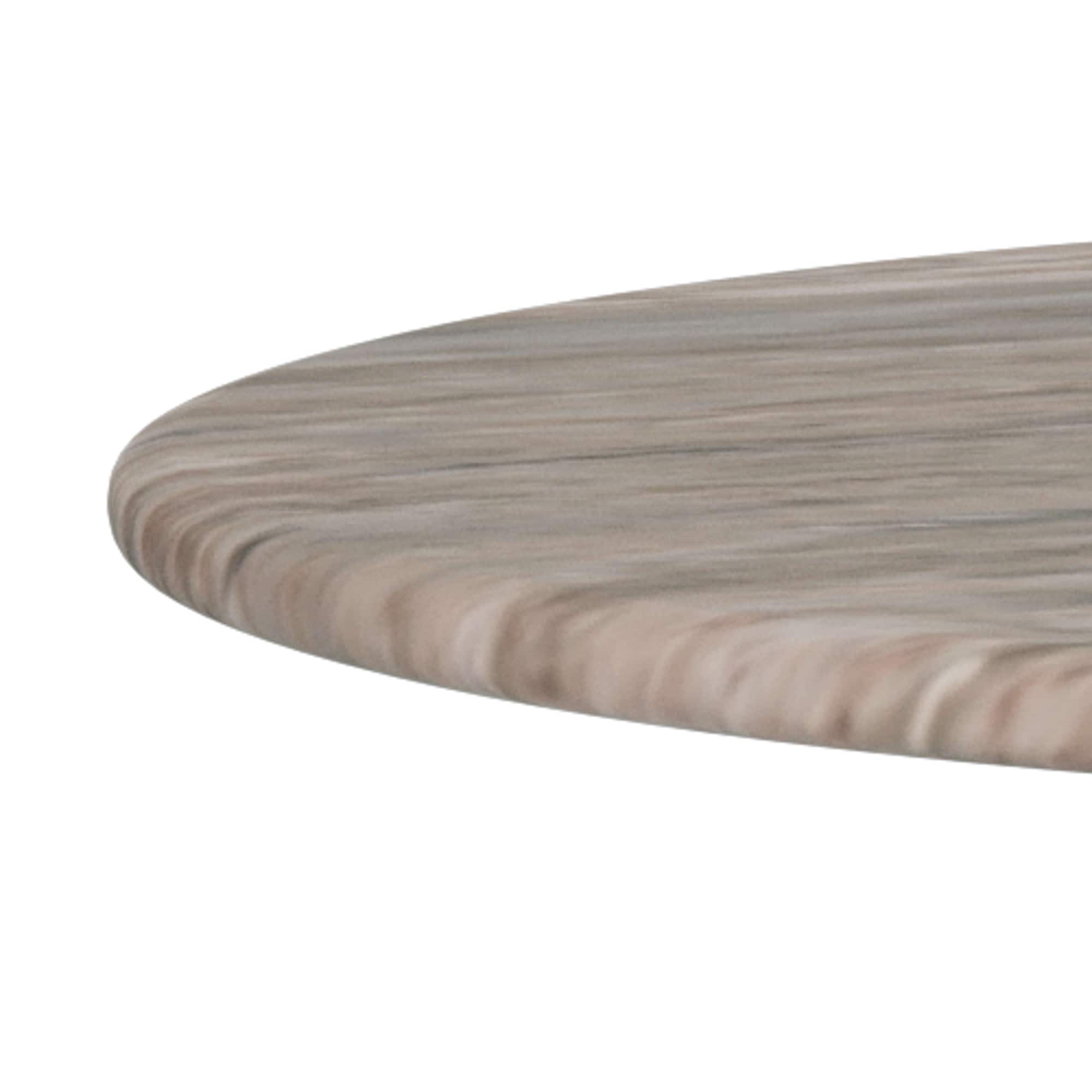 ACTONA GROUP Beistelltisch »Ferrol Kaffeetisch – elegant & kompakt mit grauer Marmorplatte« Grauer Toronto Marmor, mattes Bronze-Stahlgestell. Ø: 40 cm.