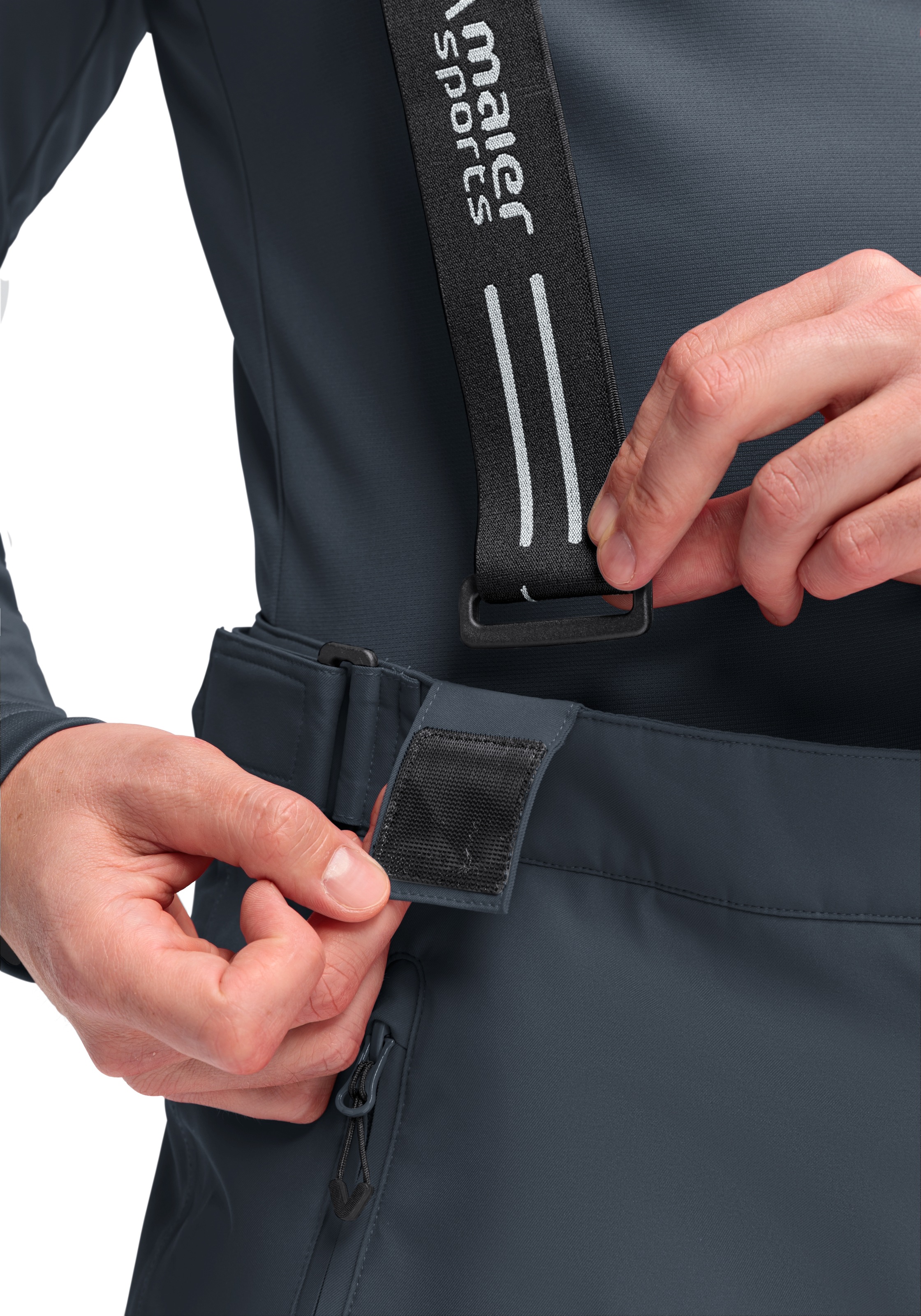 Maier Sports Skihose »Anton 2.1«, Herren Schneehose mit Hosenträgern, wind/wasserdicht, Regular Fit