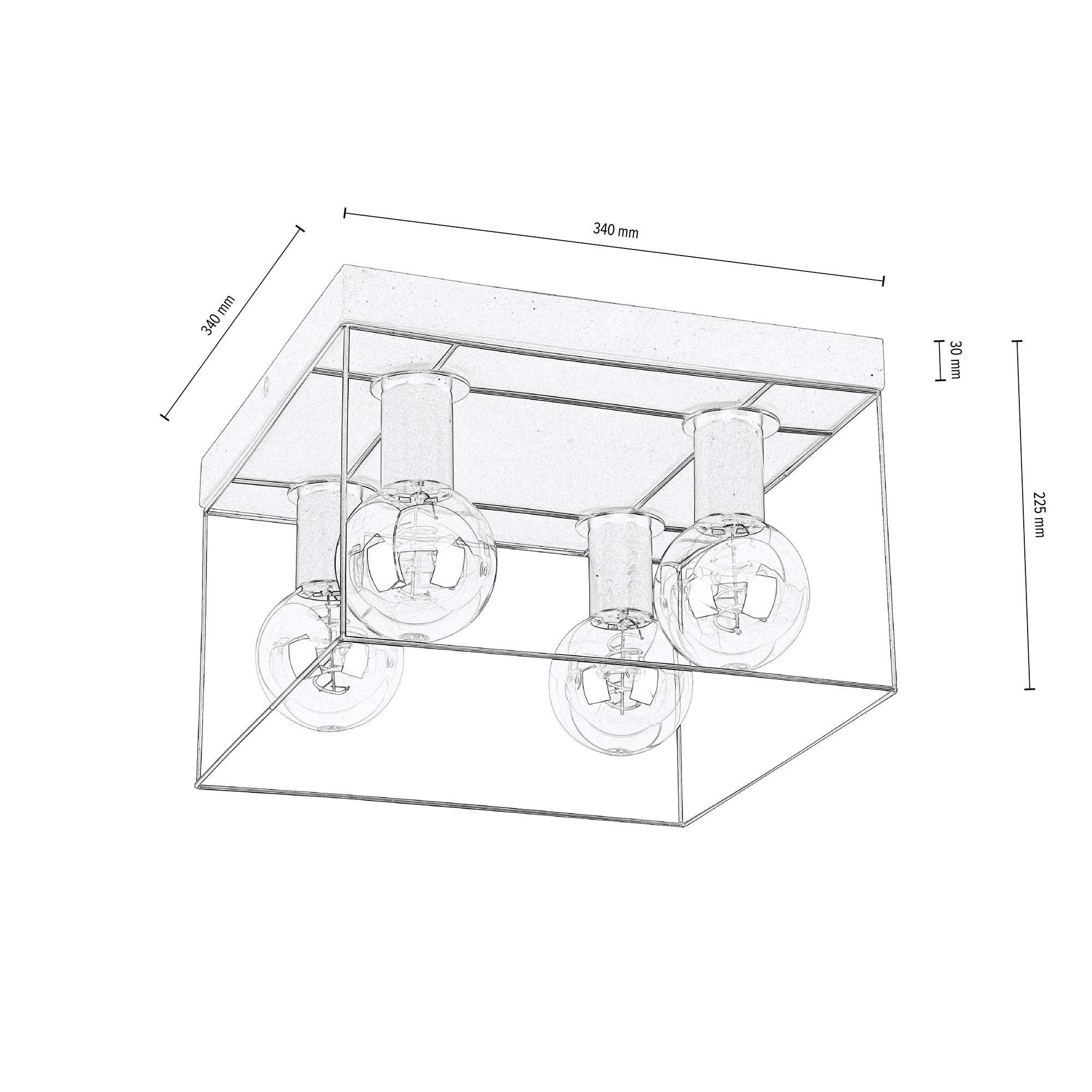 SPOT Light Deckenleuchte »GRETTER CONCRETE«, 1 flammig, Leuchtmittel E27 | ohne Leuchtmittel, Aus echtem Beton und Metall, passende LM E27 / exklusive, Naturprodukt