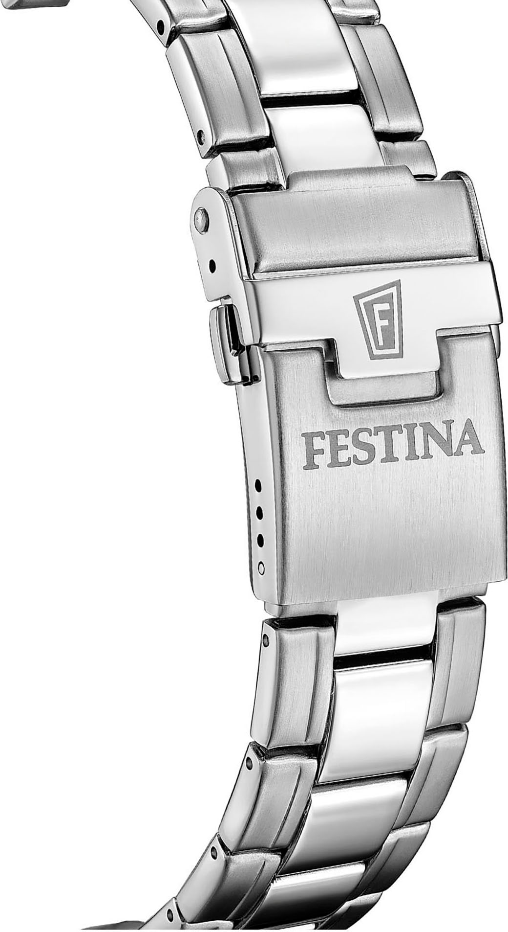 Festina Chronograph »Timeless Chronograph«, Quarzuhr, Armbanduhr, Herrenuhr, Edelstahlarmband, analog, Tag