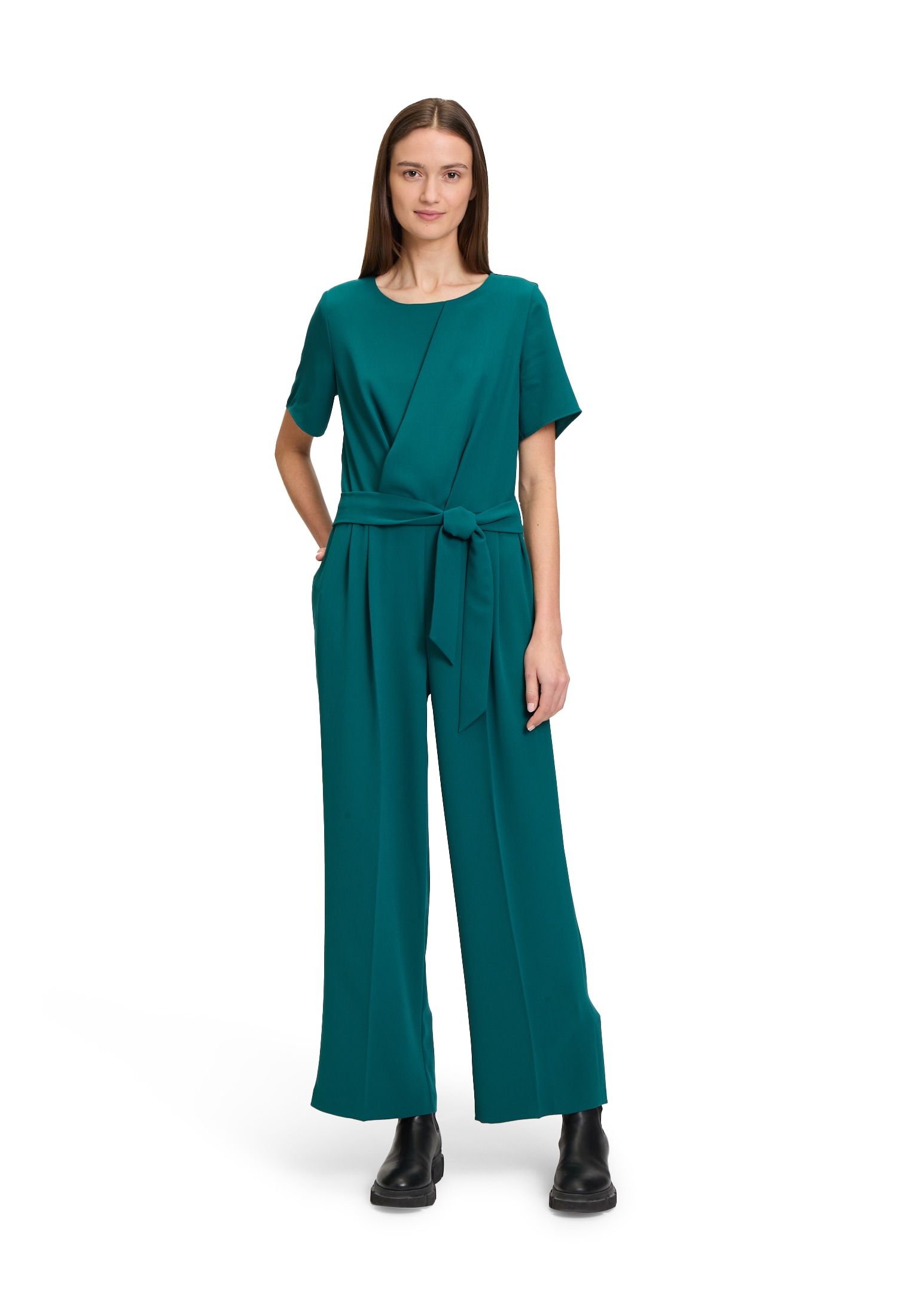 Betty&Co Jumpsuit »Jumpsuit mit Bindegürtel«