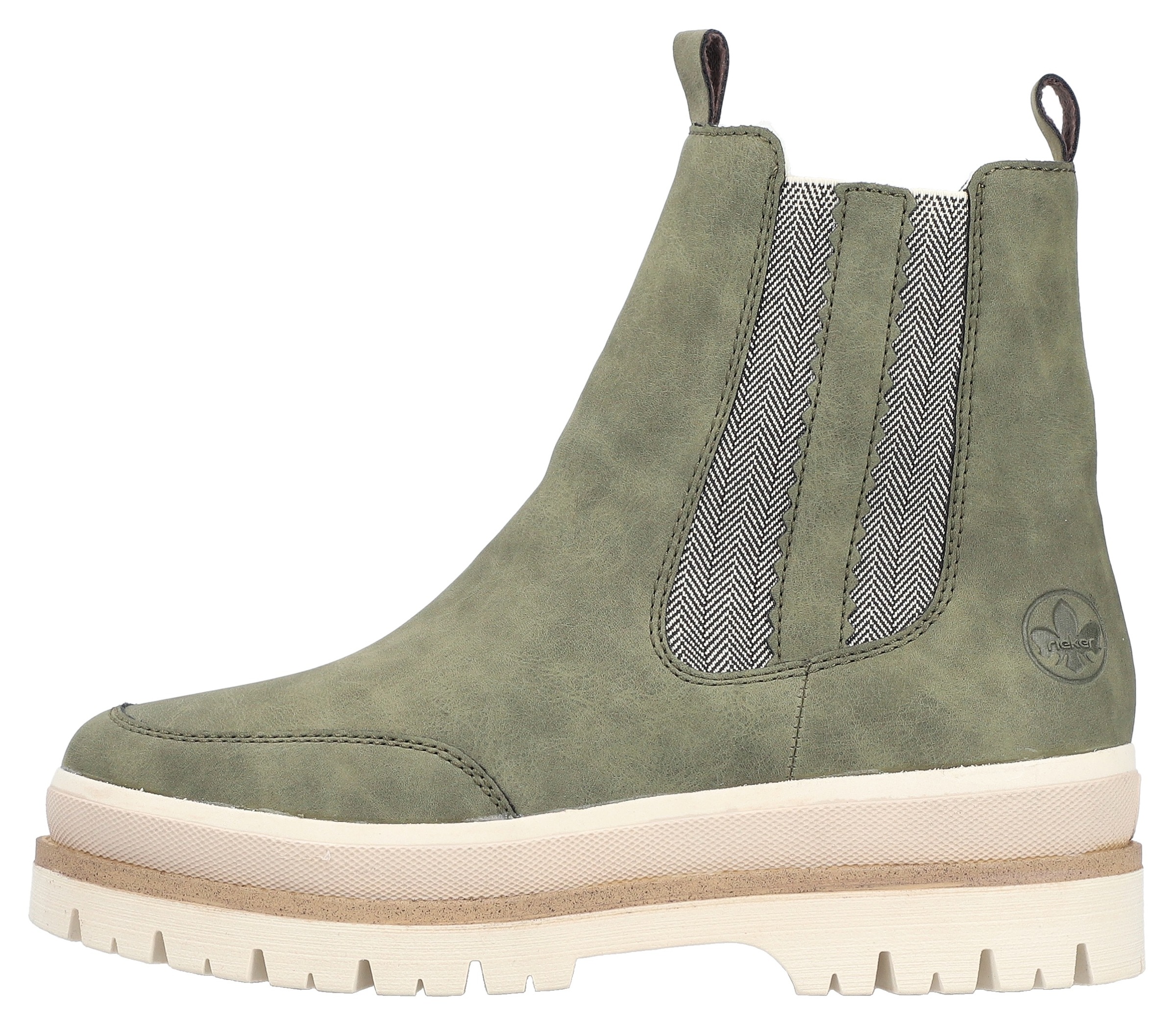 Rieker Chelseaboots  Plateauboots, Winterboots mit Anziehlaschen, Warmfutter