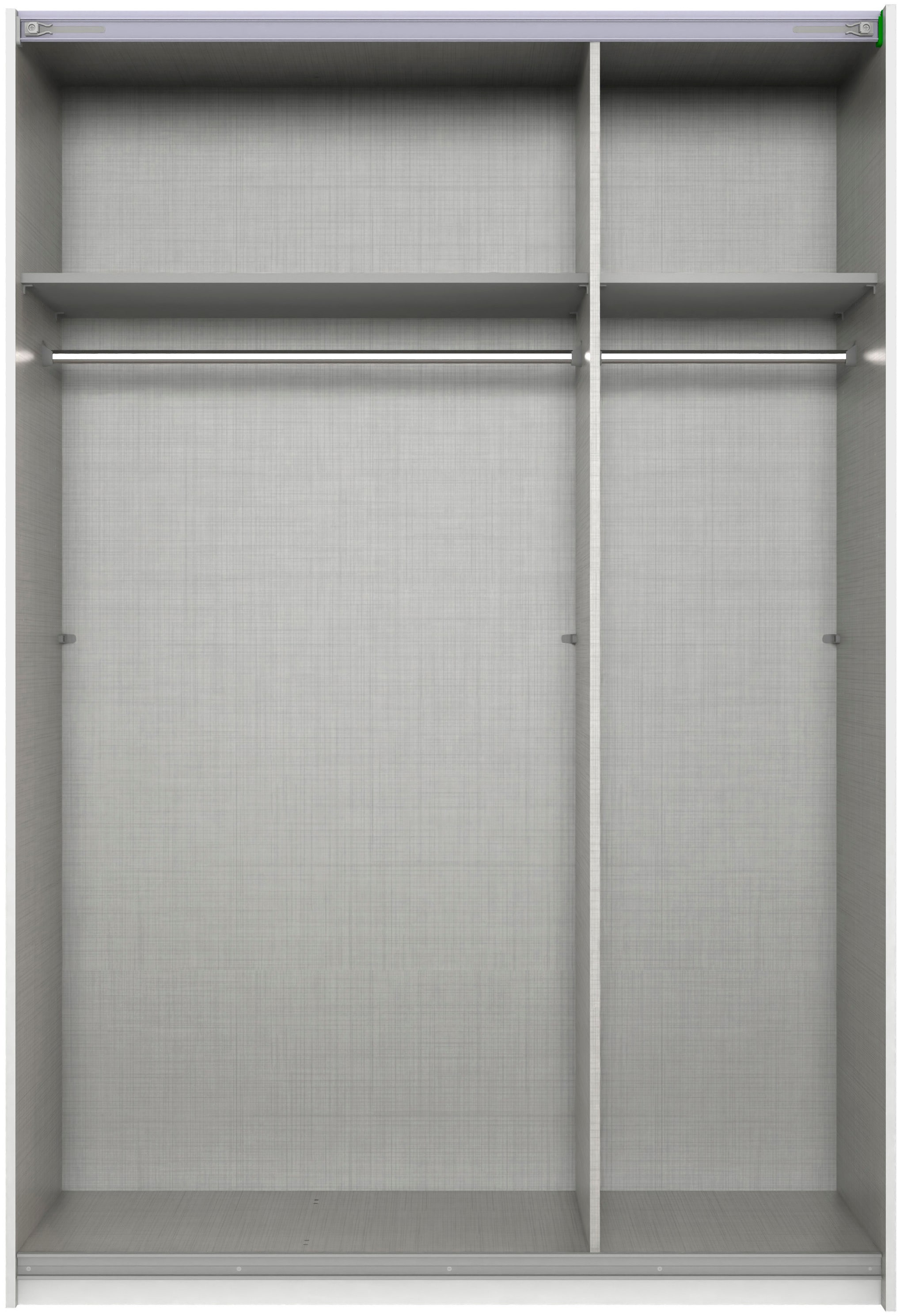 Wimex Kleiderschrank »Mugano, B/T/H 135 oder 180/65/198cm, Made in Germany« wähle Deine Ausstattung: Basic oder Premium!,  2 Schwebetüren mit oder ohne Spiegel, Metallgriffe