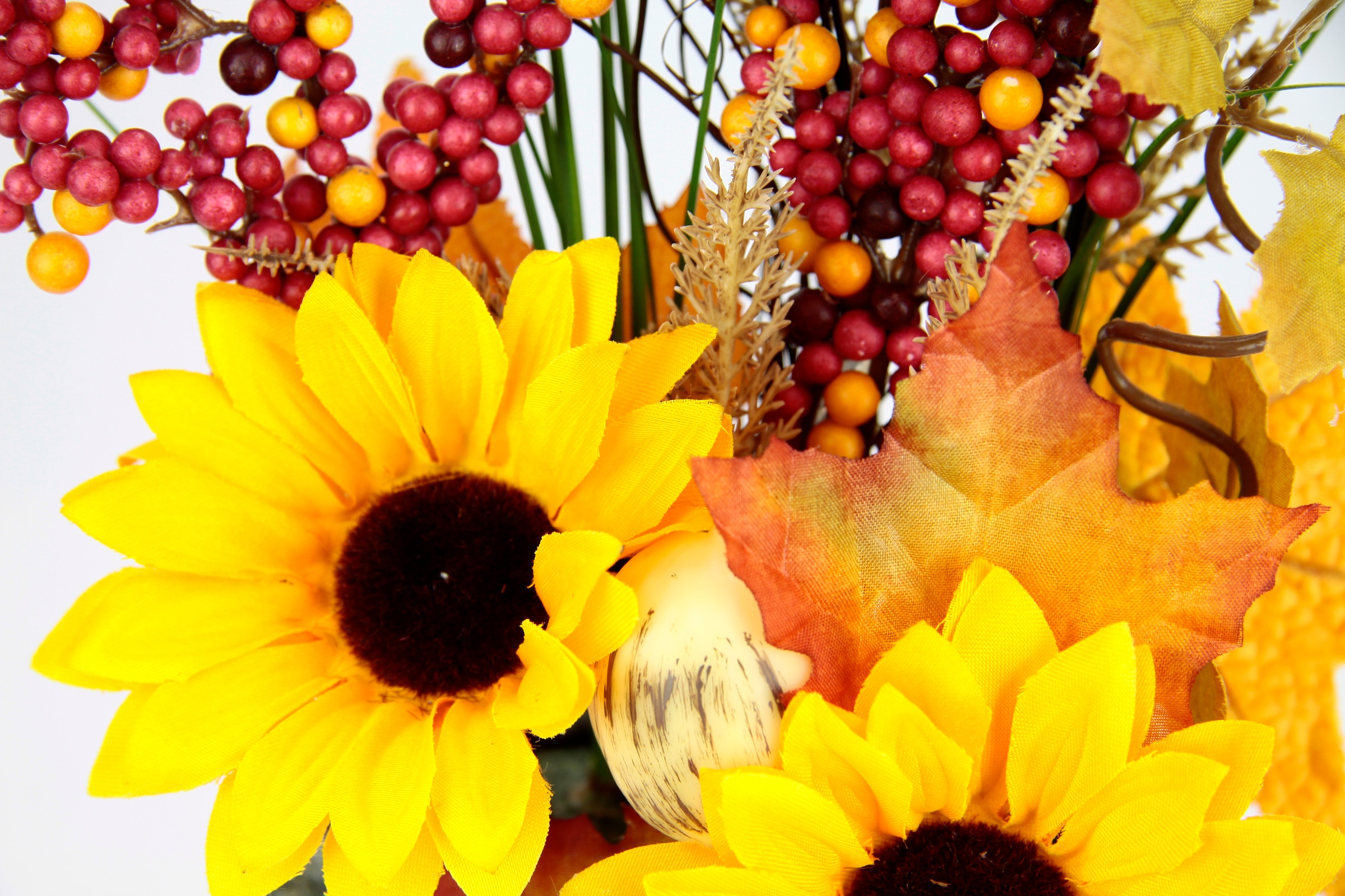 Sonnenblumen Stein«, aus Kunstblume I.GE.A. für Herbstgesteck auf »Gesteck Deko Raten Blumen auf Künstliche Halloween Ornamente kaufen