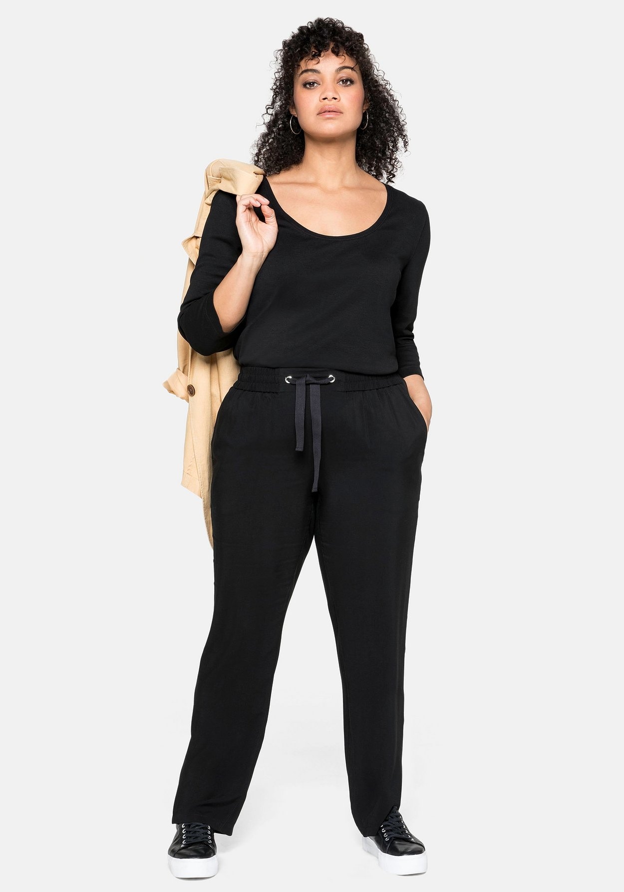 Sheego Schlupfhose »Joggpants mit kleinen Seitenschlitzen«