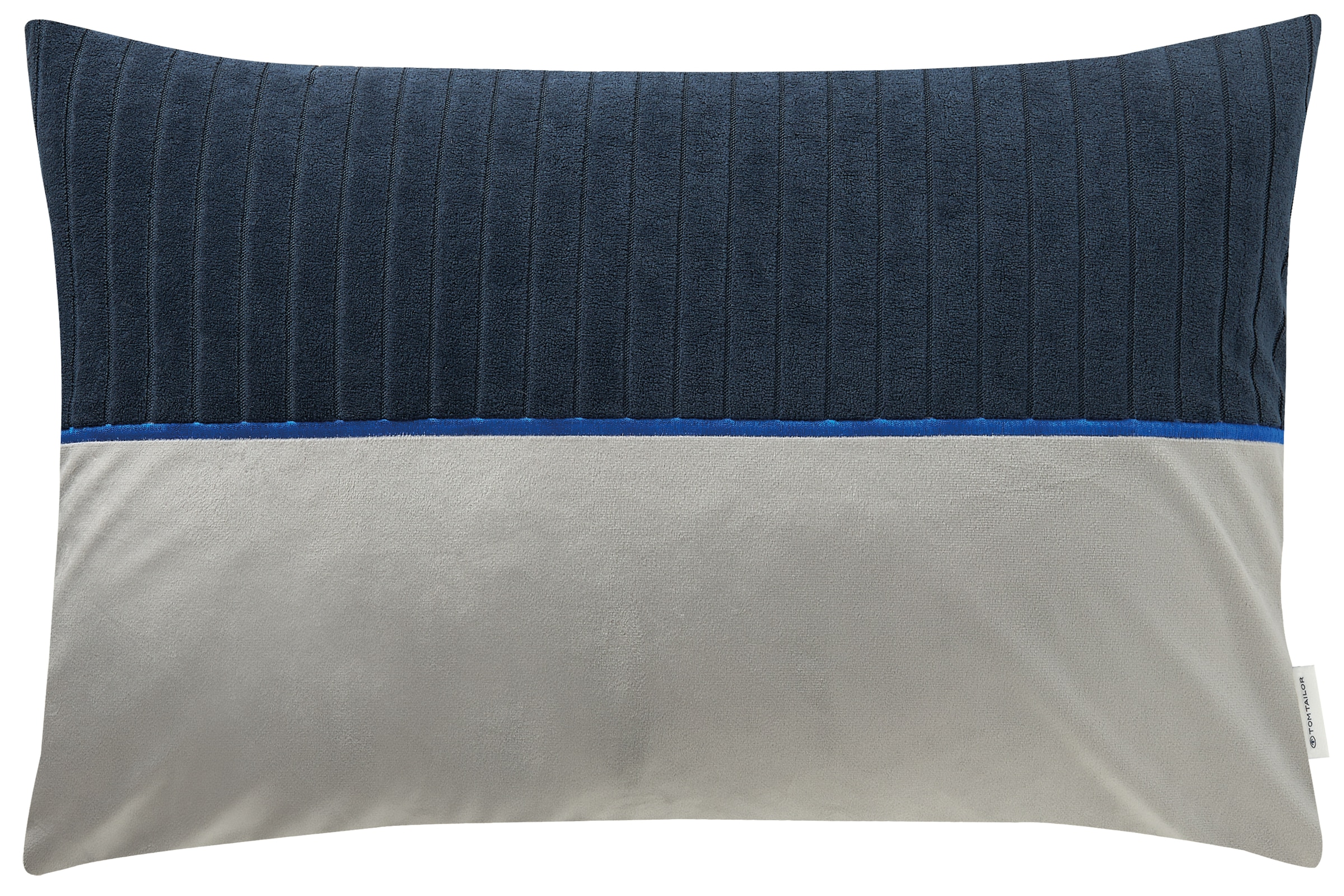 TOM TAILOR HOME Kissenhülle "Cord" mit Stickerei