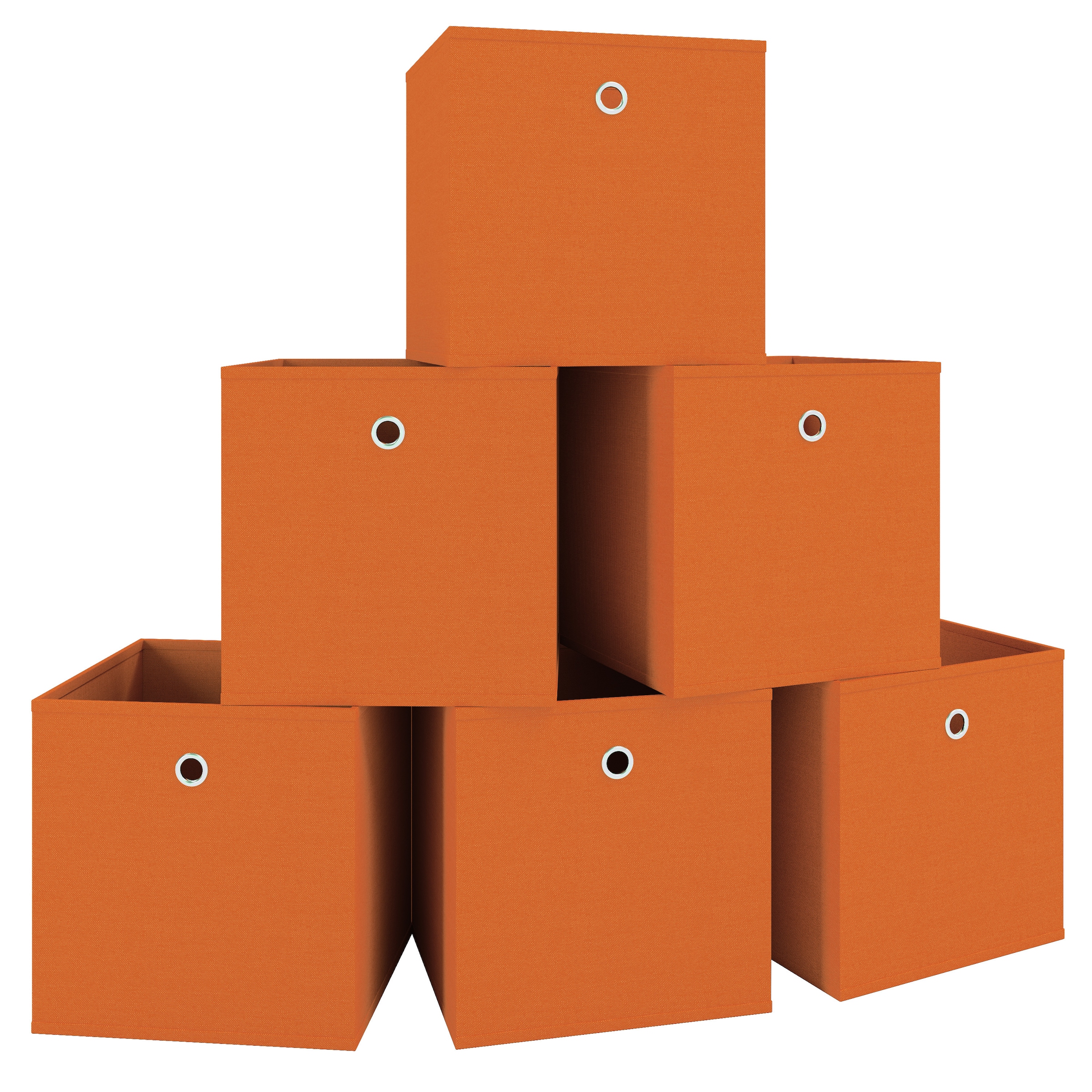 VCM Faltbox »VCM 6er Set Faltbox | Klappbox Stoff Kiste | Faltschachtel | Maße ca. H. 28 x B. 27 x T. 27 cm | Regalbox - Boxas«, (6 St., Boxas)