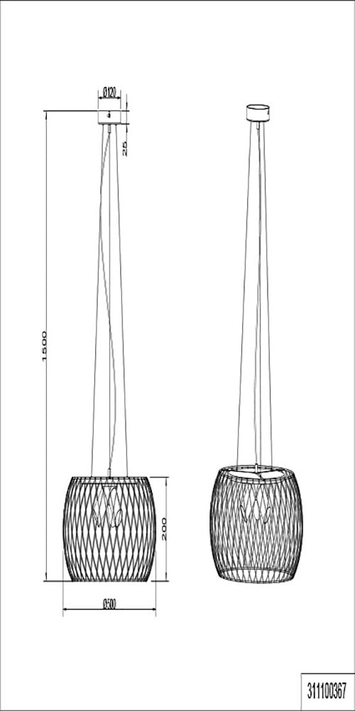 TRIO Leuchten Pendelleuchte »Tamil«, 3 flammig, Leuchtmittel E27 | ohne Leuchtmittel, Hängelampe höhenverstellbar, exkl 3x E27 max 40W, Metallschirm