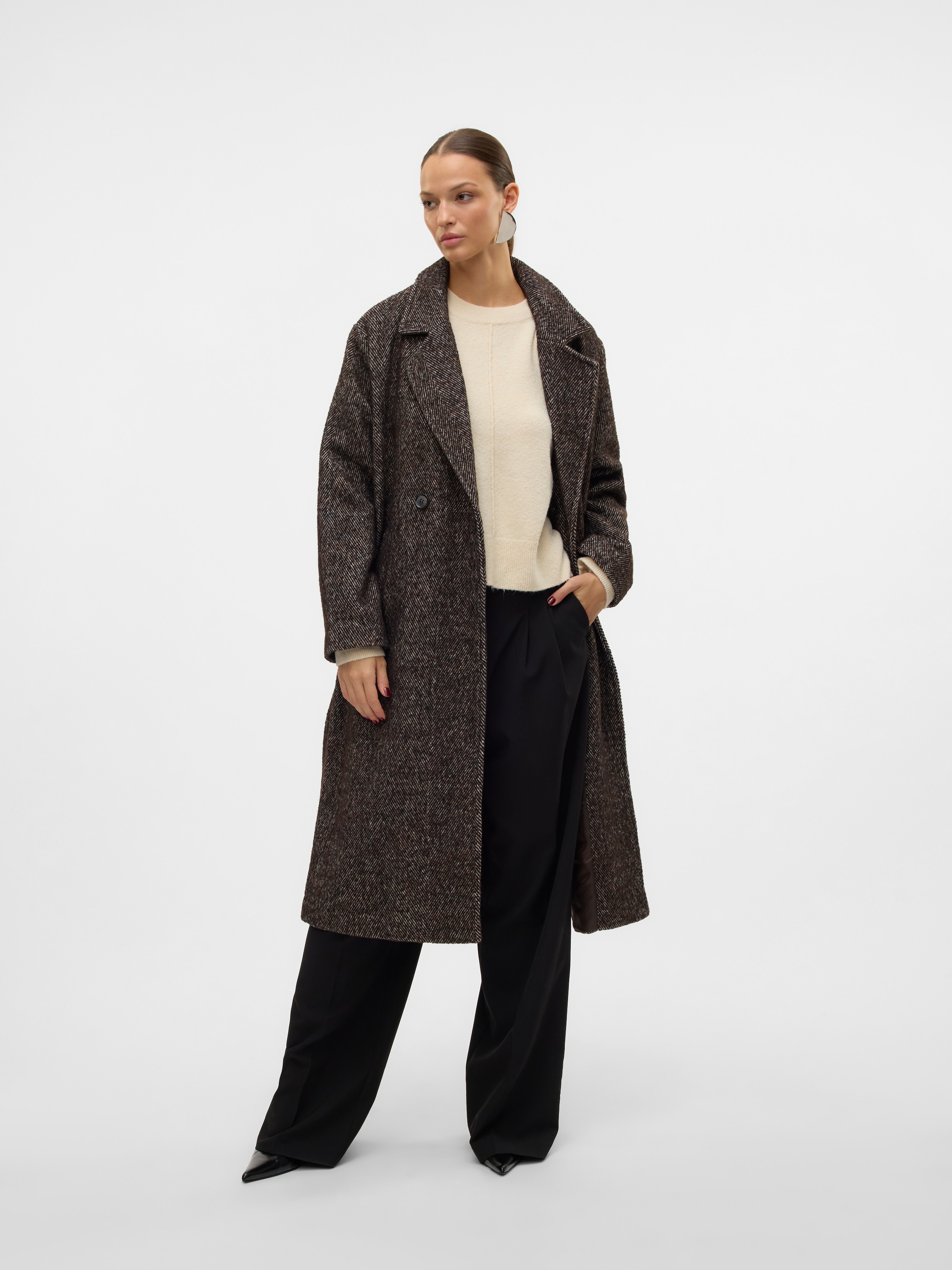 Vero Moda Langmantel »VMBABETTE LONG WOOL COAT GA«, mit Wollanteil