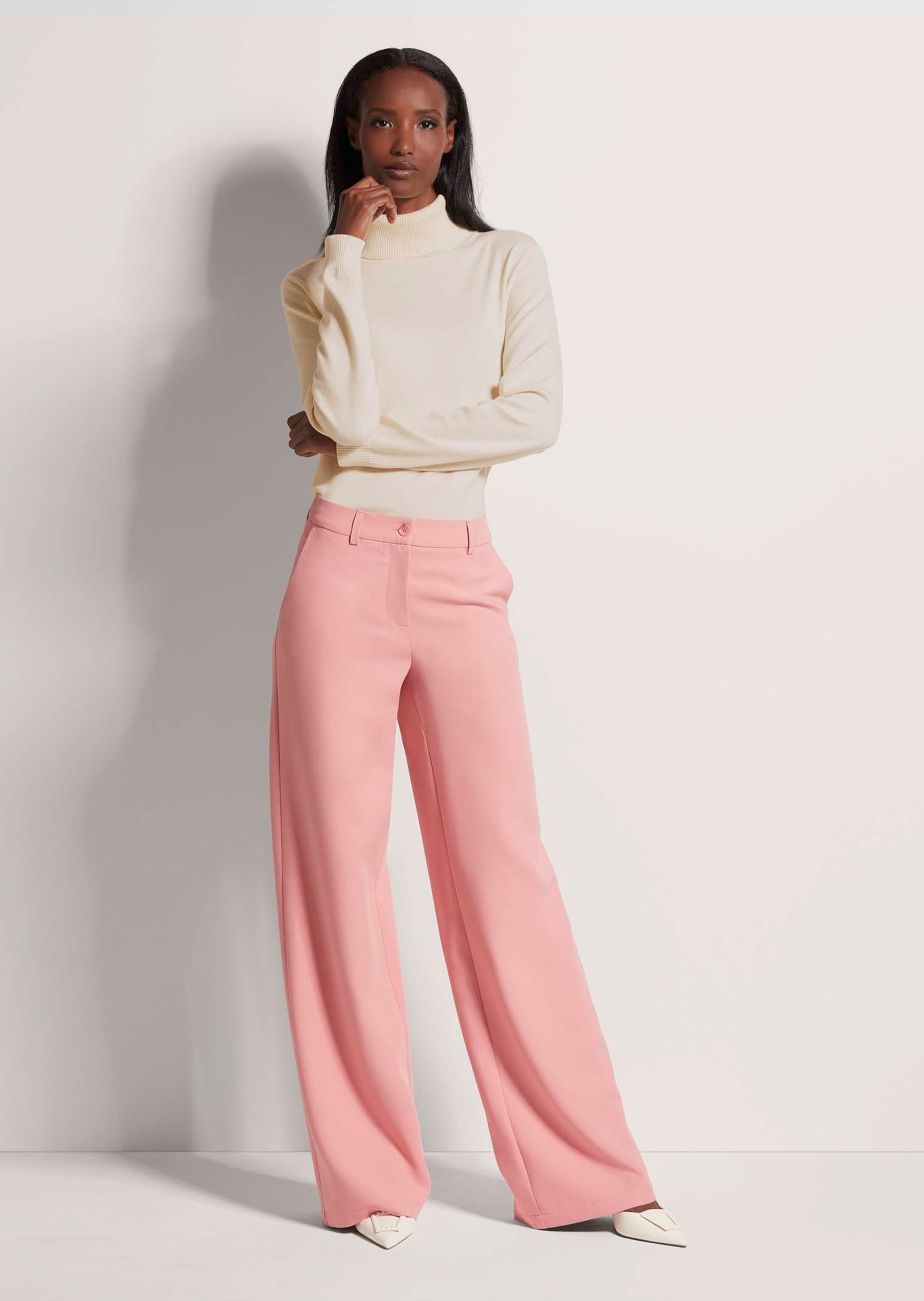 MADELEINE Bügelfaltenhose »Palazzohose Elegante Stretchhose mit Bügelfalten«