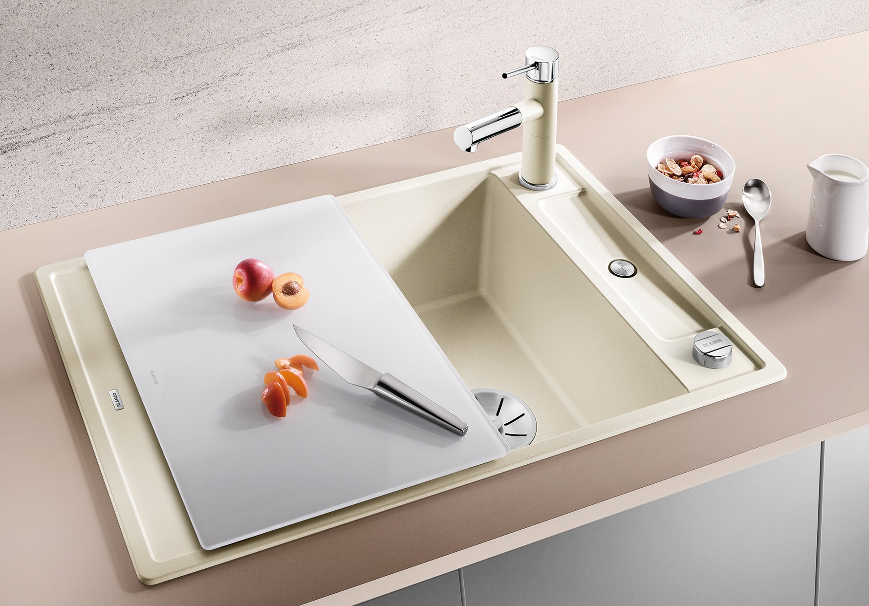 Blanco Granitspüle »AXIA III 45 S« aus SILGRANIT®, inkl. Glasschneidebrett