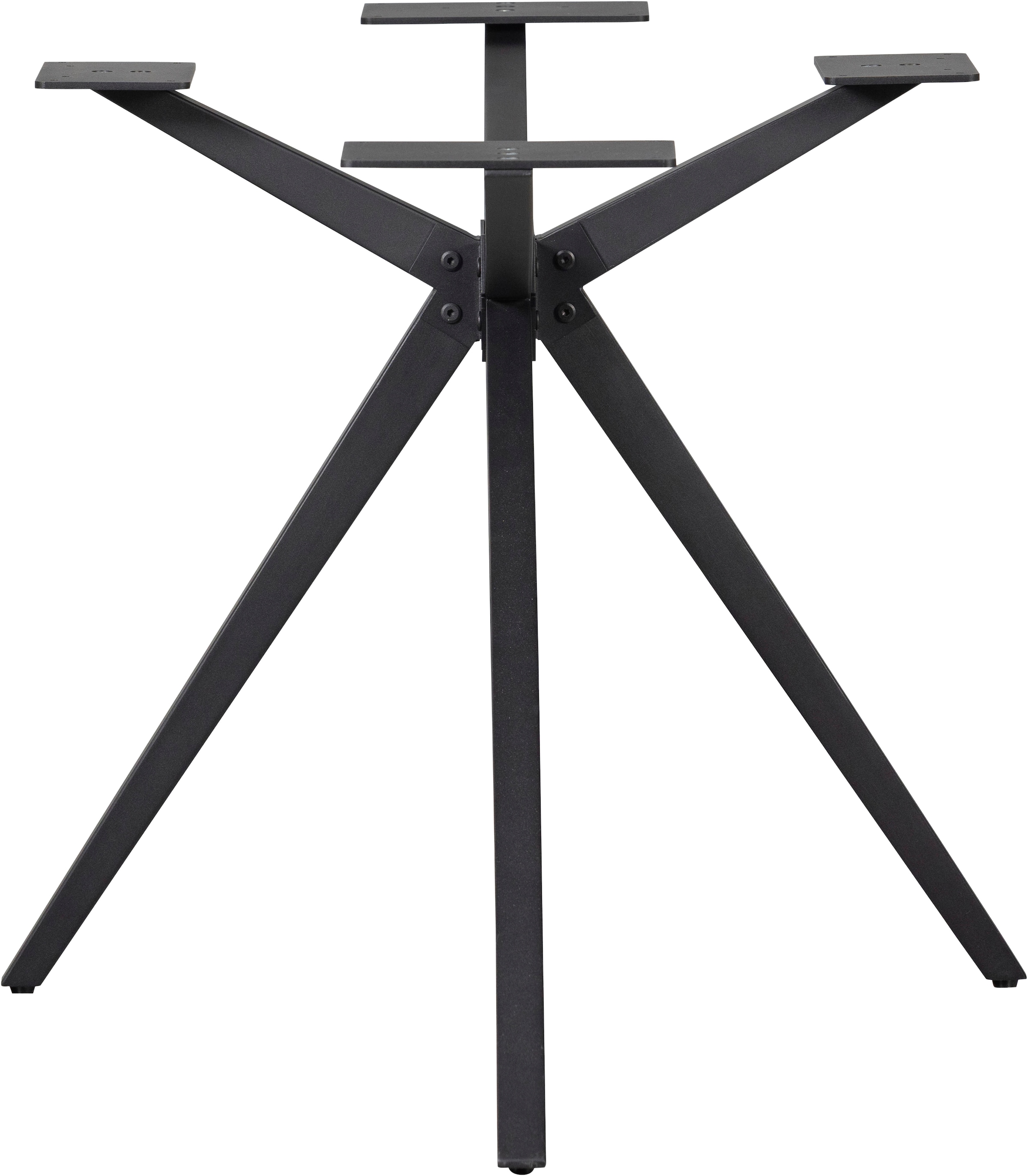 WOOOD Tischbein »Tablo Holland aus Metall mit Pulverbeschichtung Ø 80 x H 72 cm« Kreuzgestell Ø 3,5 cm, Tragkraft 120 kg, einfach zu montieren