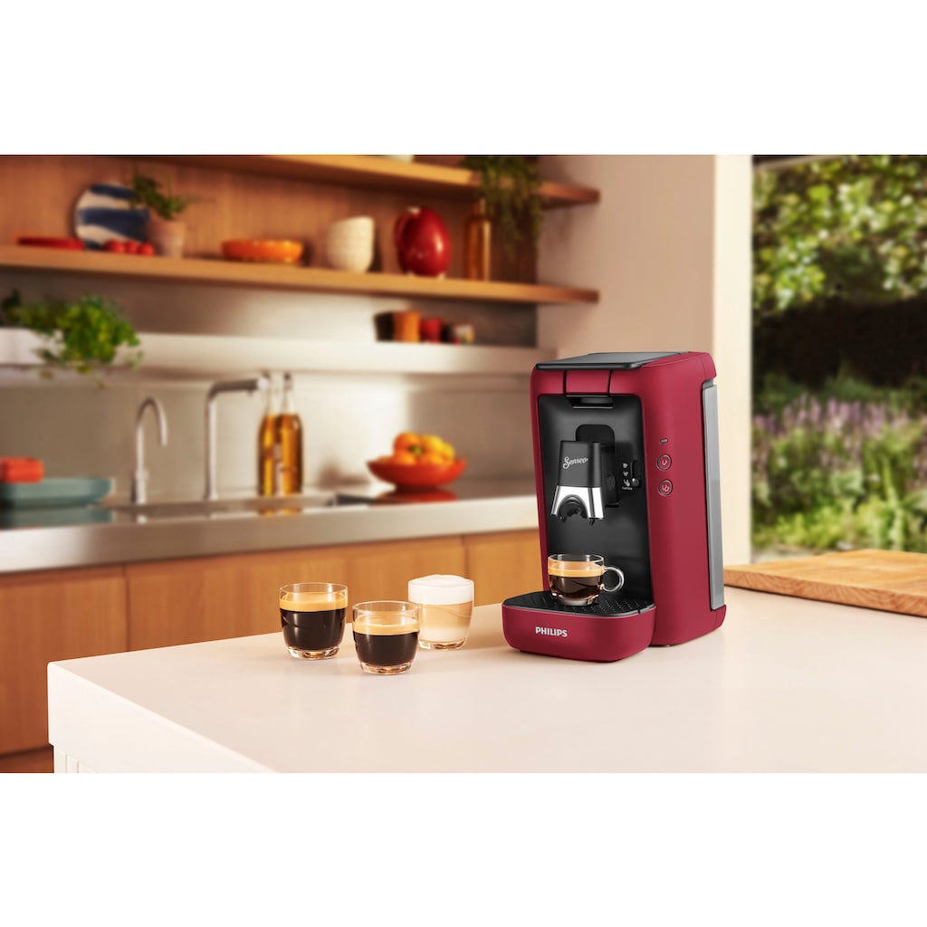 Philips Senseo Kaffeepadmaschine »Maestro CSA260/90, aus 80% recyceltem Plastik, +3 Kaffeespezialitäten«, Memo-Funktion, inkl. Gratis-Zugaben im Wert von € 14,- UVP