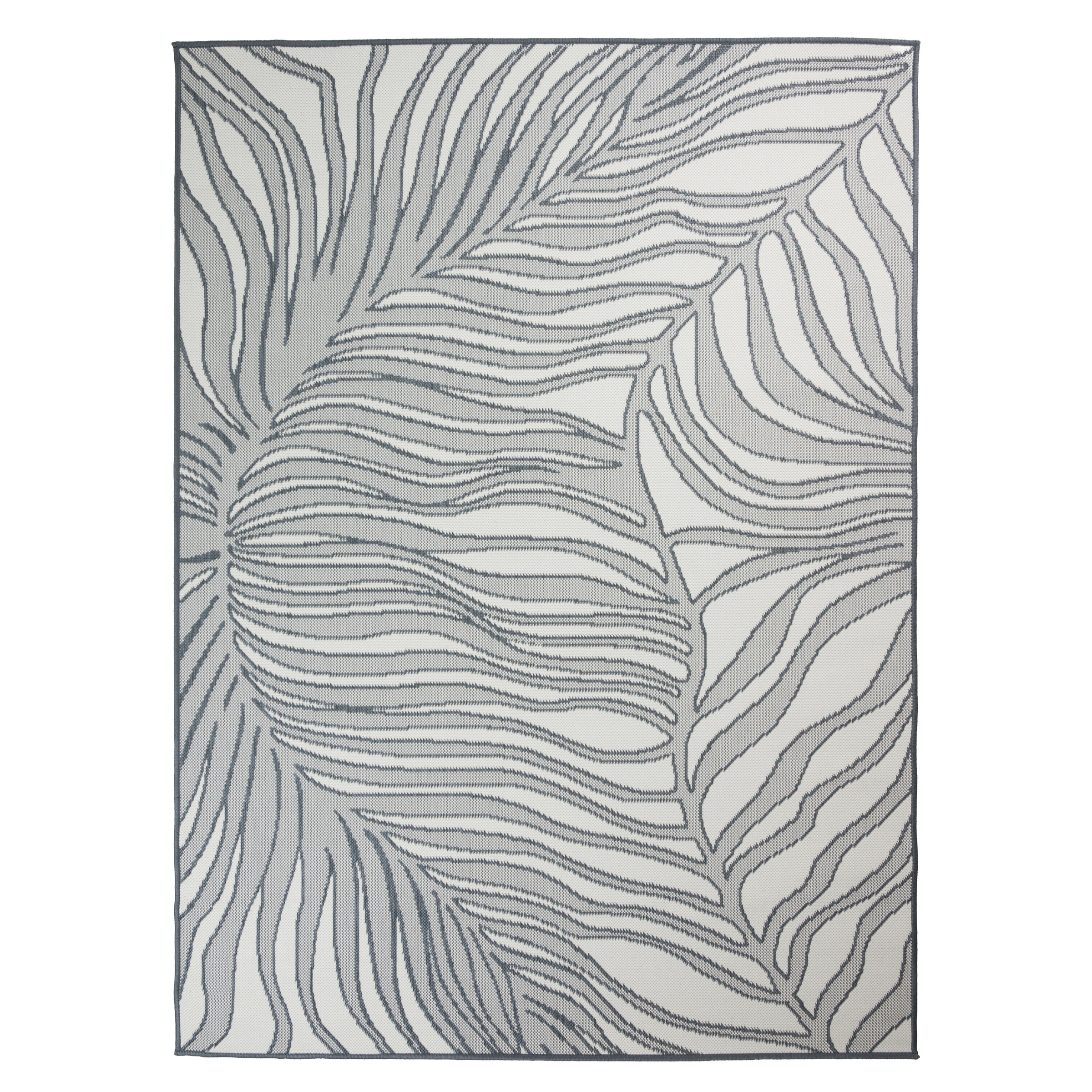 s.Oliver Teppich »Skadom, Wende-Teppich im Blatt Design, auch für Balkon und Terrasse« rechteckig 5 mm Höhe für In- und Outdoor geeignet, wetterfest & UV-beständig,
