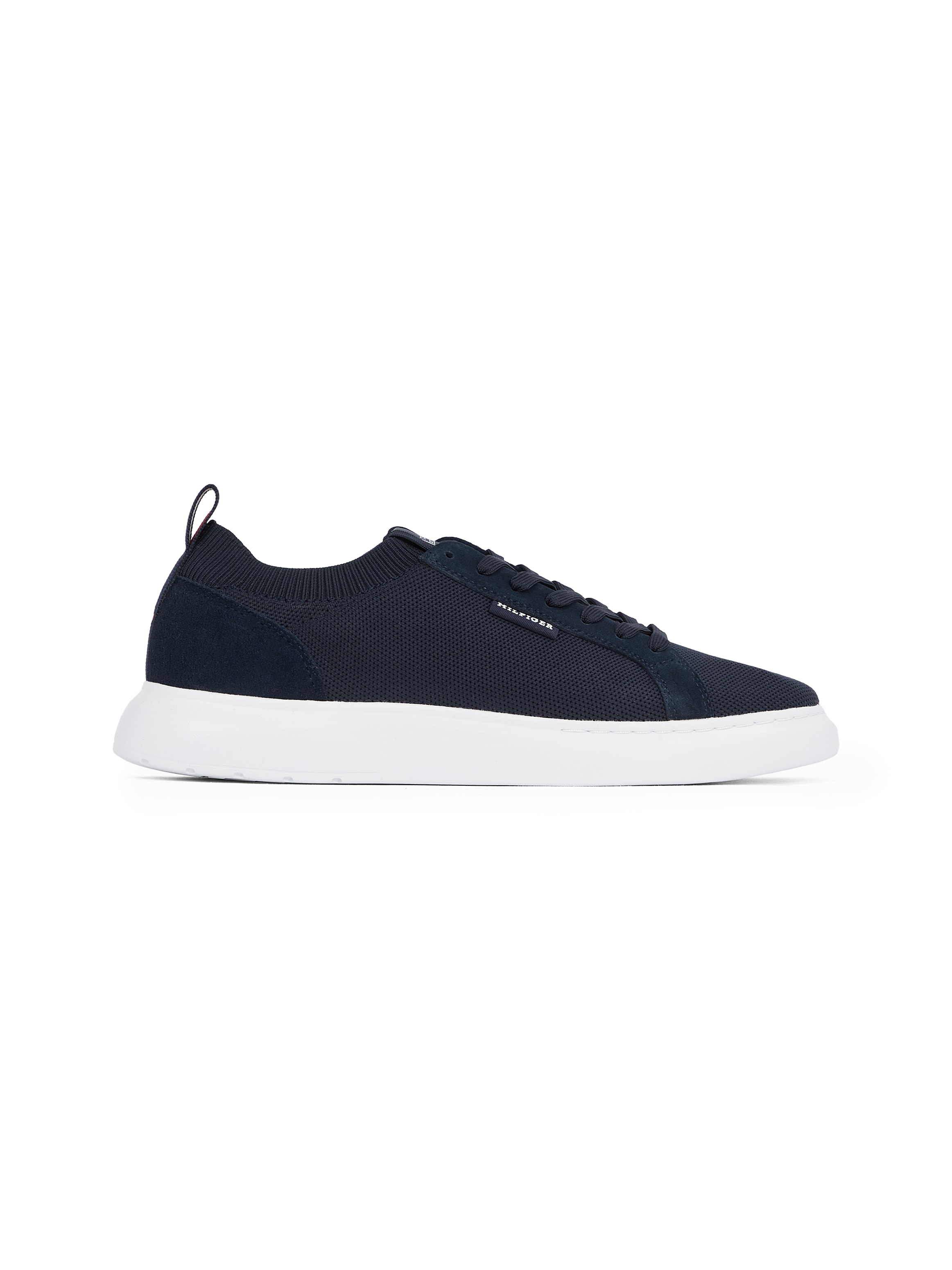Tommy Hilfiger Sneaker »LIGHT CUPSOLE KNIT SEASONAL«, Freizeitschuh, Halbschuh, Schnürschuh mit Logoschriftzug