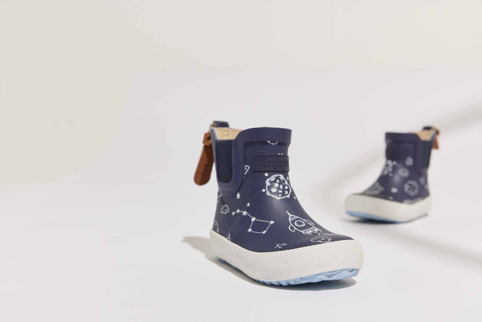 Bisgaard Gummistiefel »baby rubber Weite: normal«, Babyschuh mit Stretcheinsatz, Größenschablone zum Download