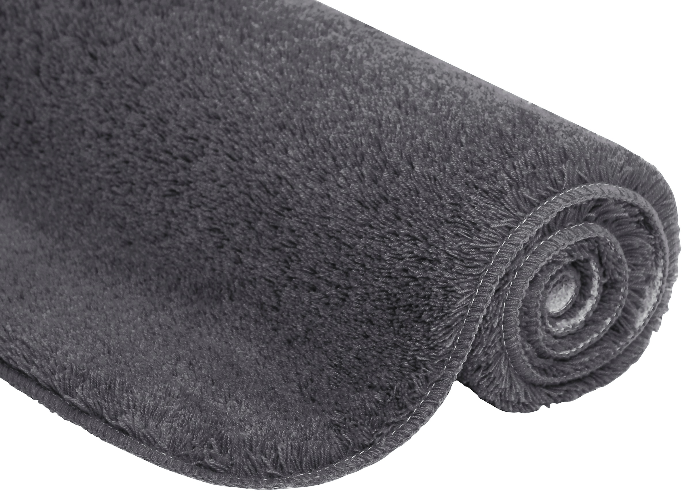 Bruno Banani Badematte »Lana, Badvorleger, Badezimmer Teppich«, rutschhemmend beschichtet, fußbodenheizungsgeeignet-schnell trocknend-strapazierfähig, Badteppich, Badematten, unifarben, auch als 3 teiliges Set & rund
