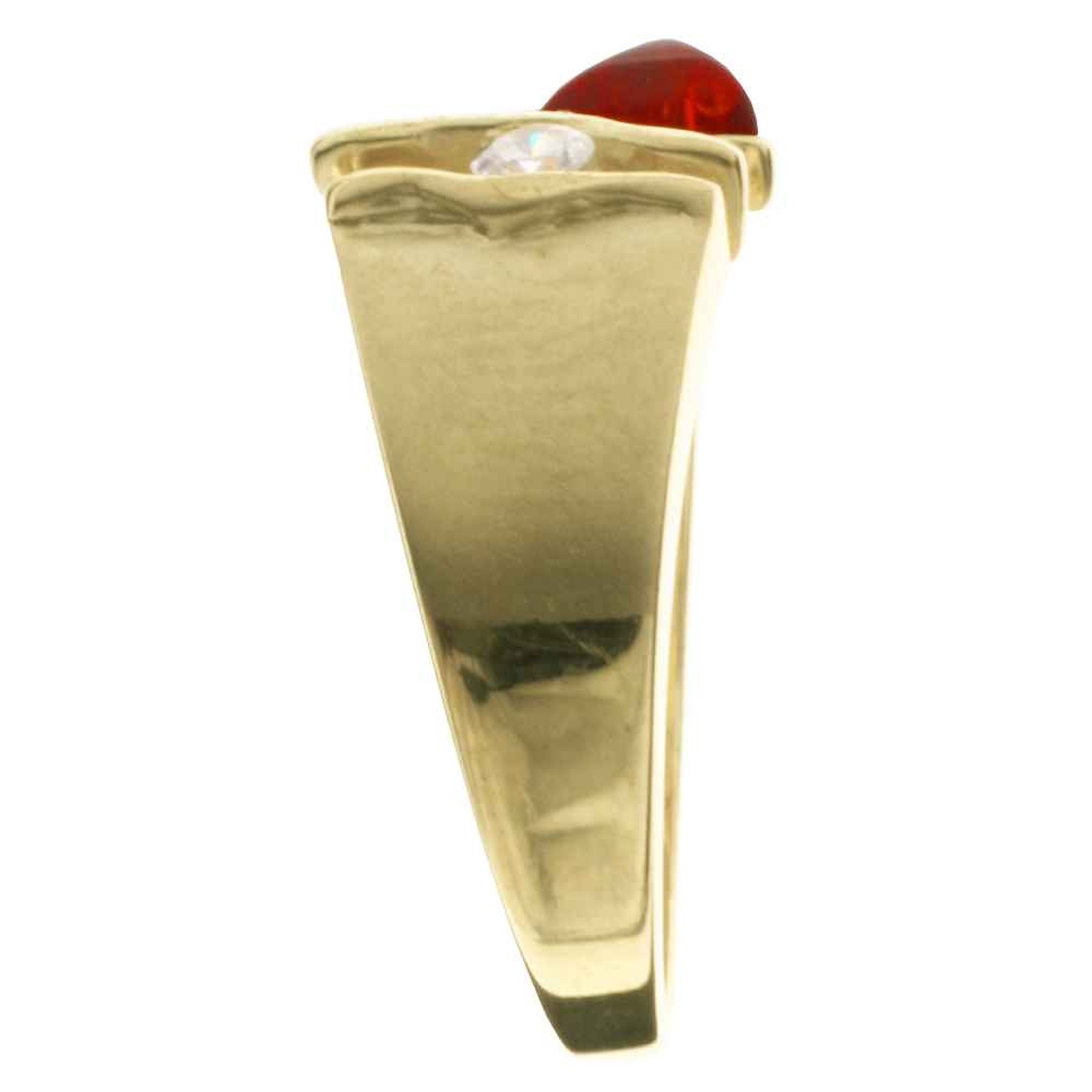 OSTSEE-SCHMUCK Fingerring »- Benita - Gold 585/000 - Bernstein/Brillant«