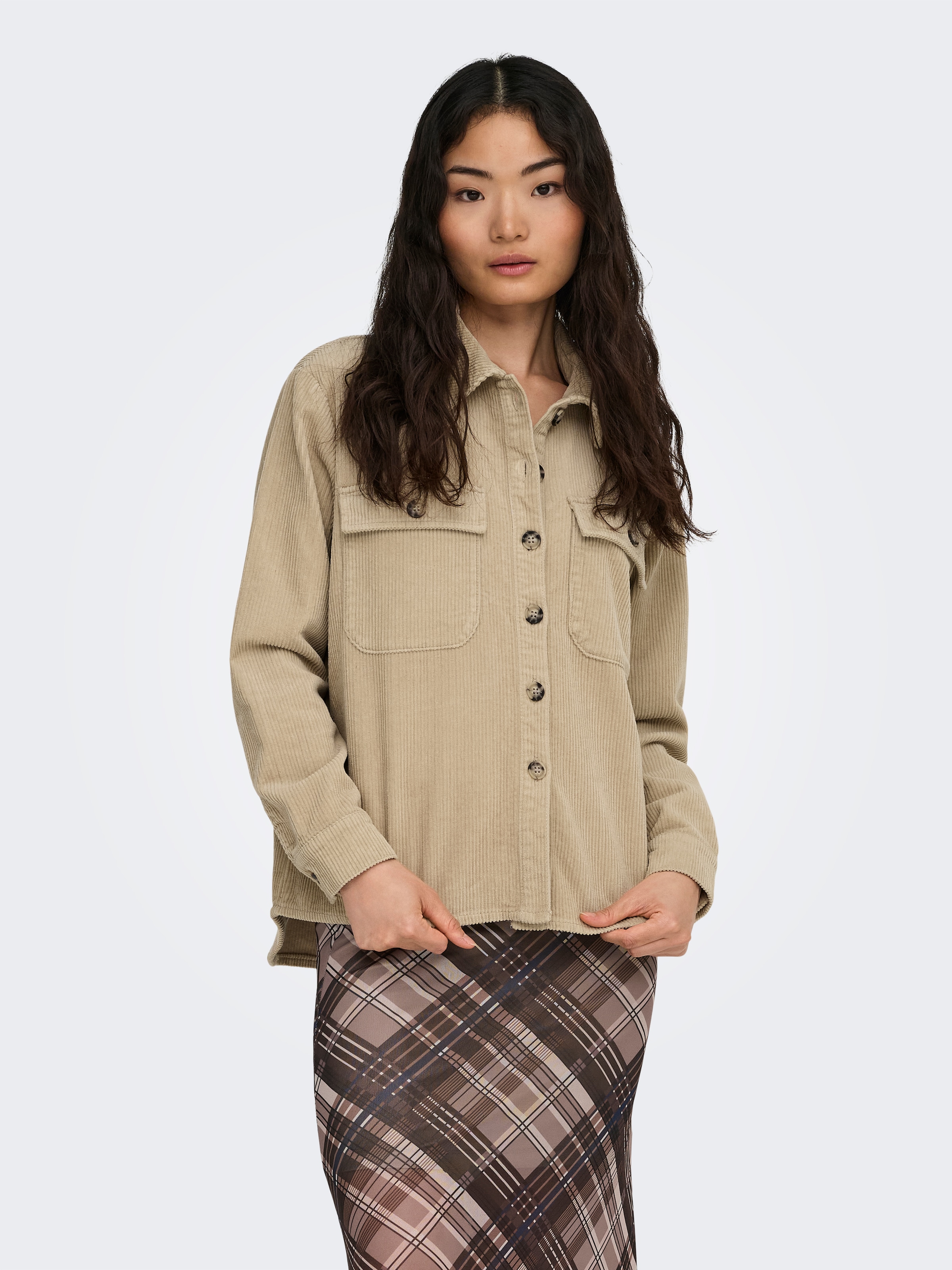 ONLY Cordjacke »ONLAMAZING L/S CORD SHACKET PNT«