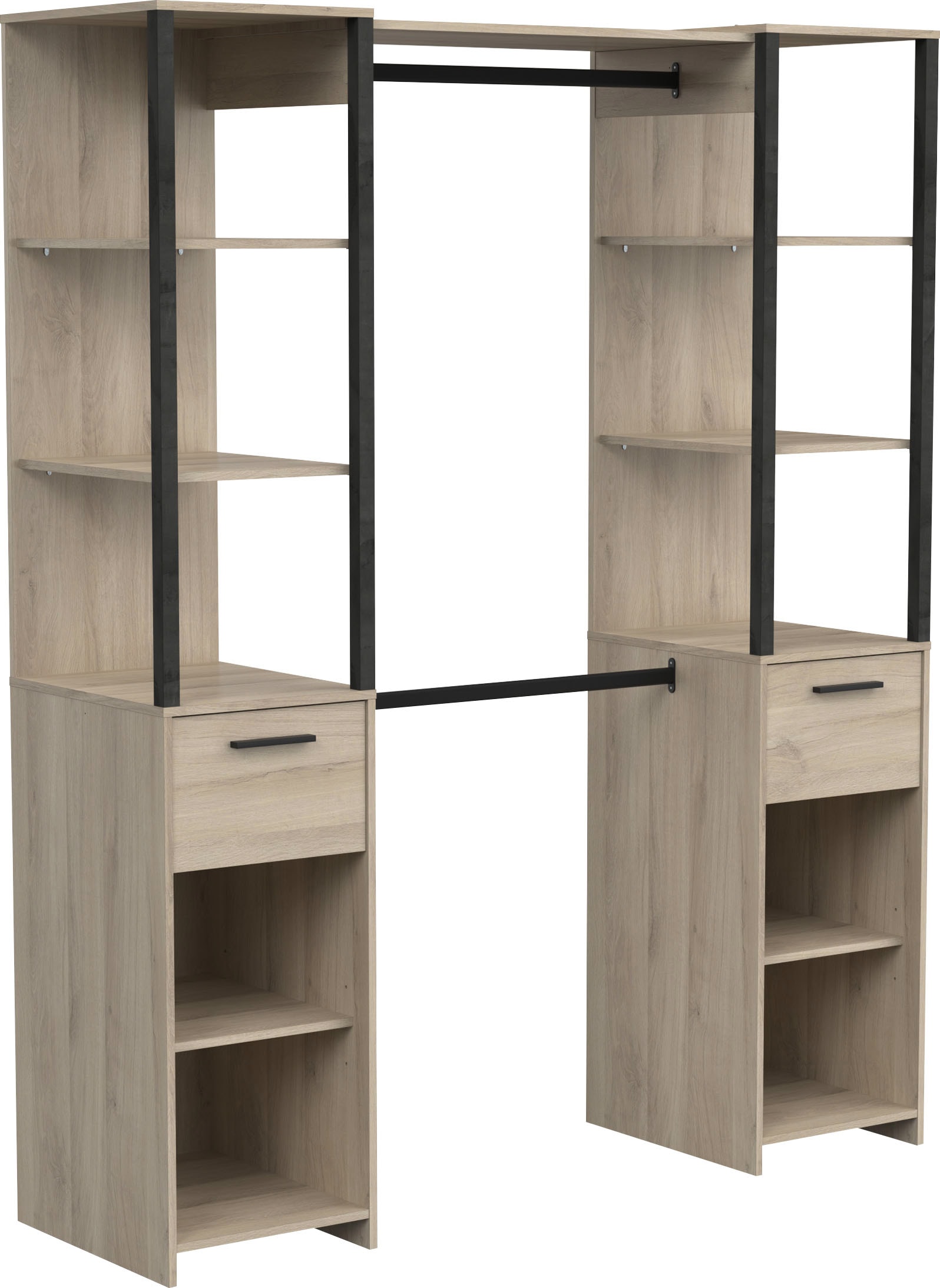 Demeyere GROUP Vorhang-Schrank »Gary« B/H/T ca. 160/200/50cm,  platzsparendes Design,