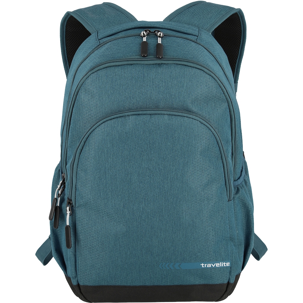 travelite Laptoprucksack »Kick Off L, 45 cm, petrol«