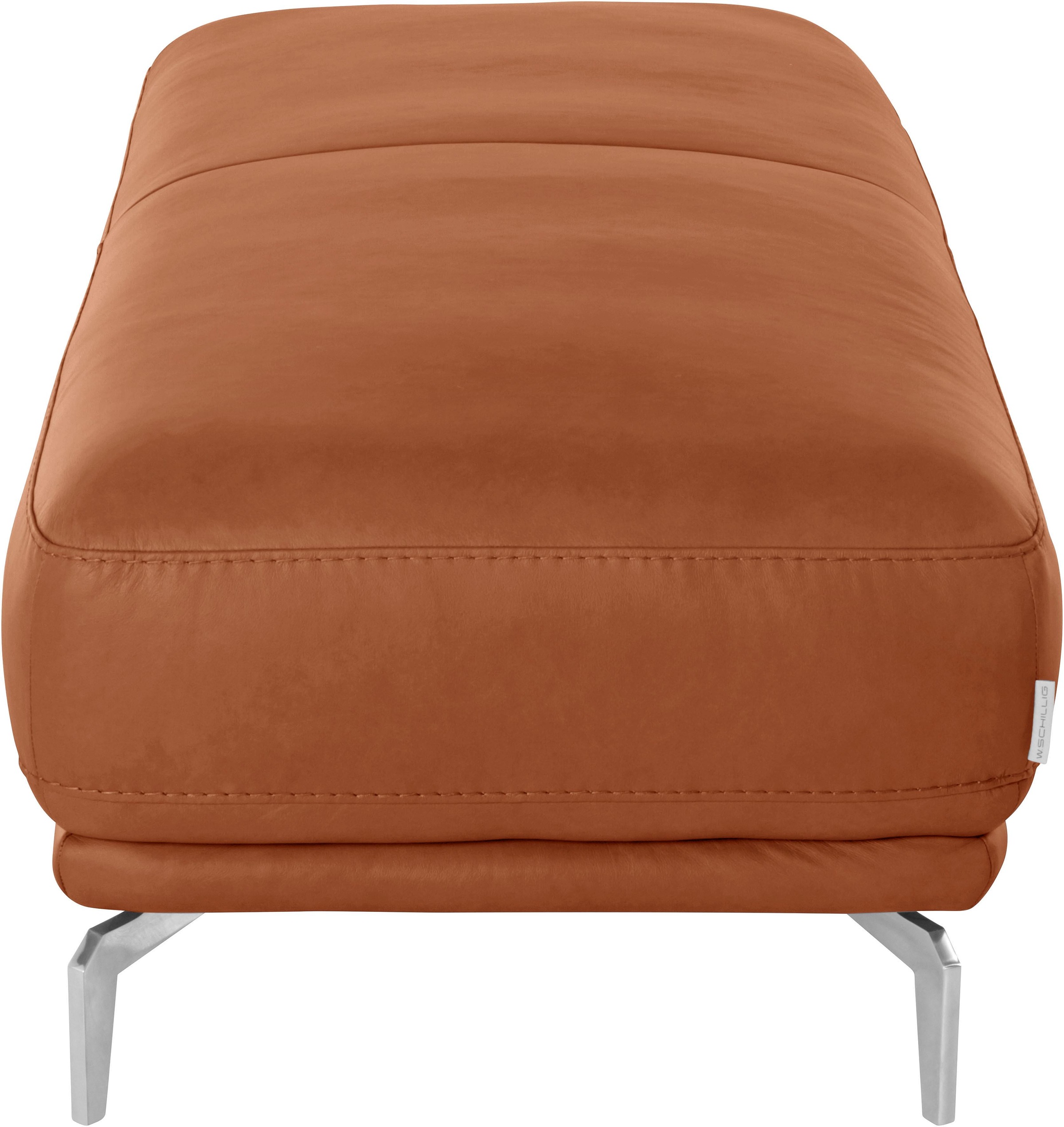 W.SCHILLIG Hocker »montanaa«, mit Metallfüßen in Chrom glänzend, Breite 141 cm