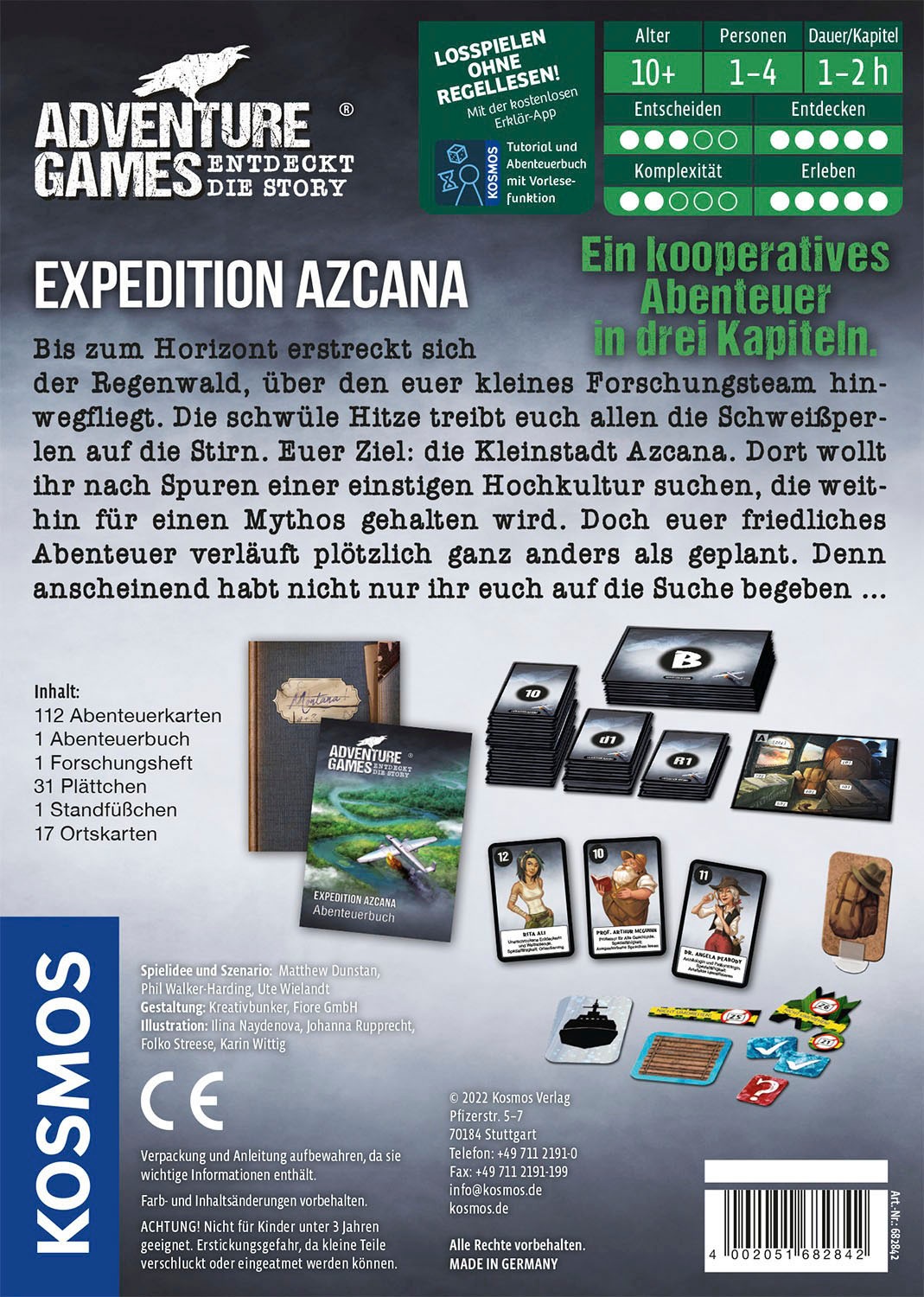 Kosmos Spiel »Adventure Games - Expedition Azcana«, Made in Germany