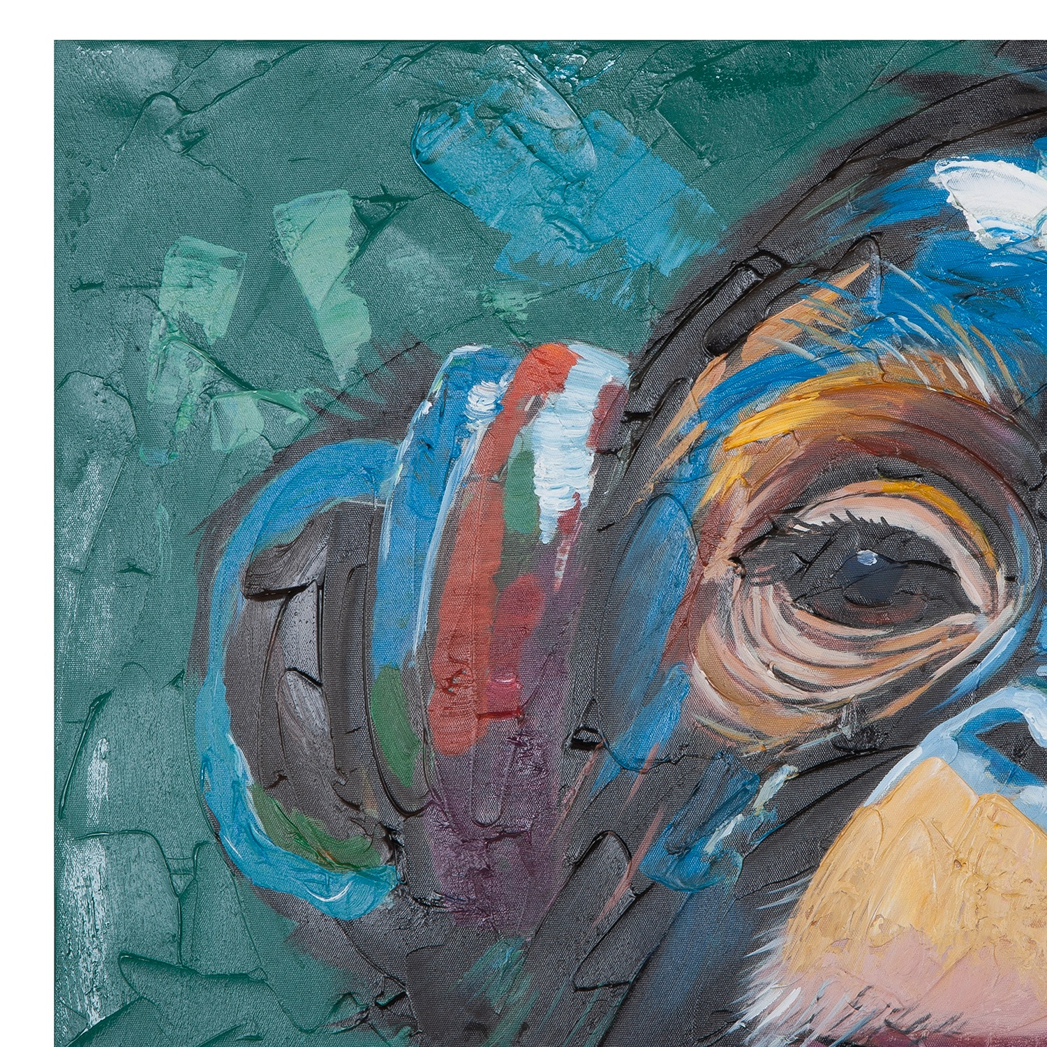 GILDE Leinwandbild »Bild rechteckig Ape mehrfarbig H. 70 cm«, (1 St.)