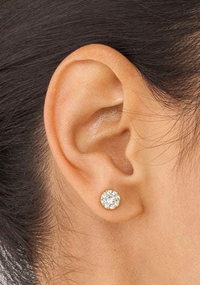 Fossil Paar Ohrstecker »JEWELRY, JF04375710«, mit Zirkonia (synth.)