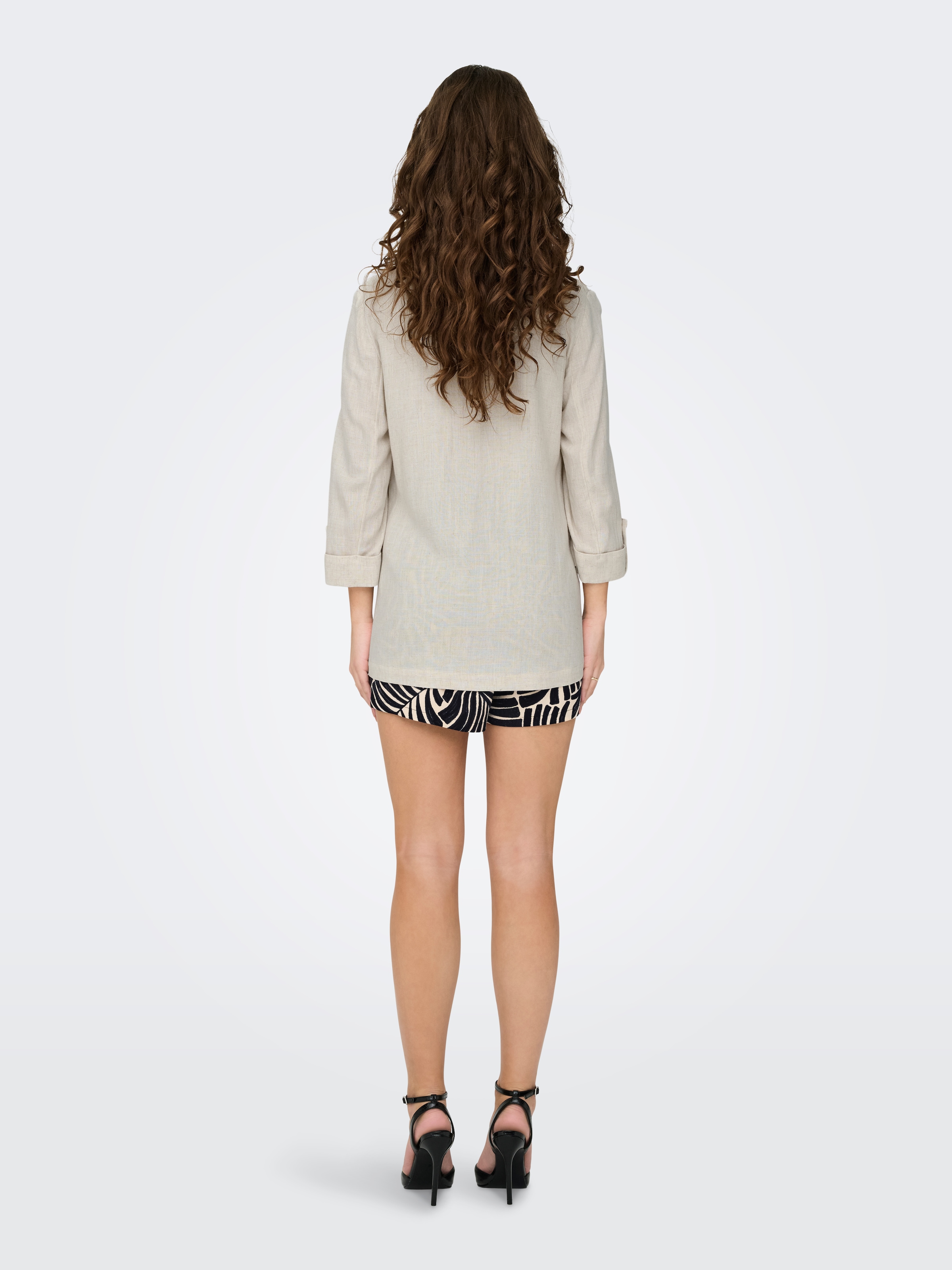 ONLY Longblazer »ONLSIESTA 3/4 OPEN LINEN BL BLAZER TLR«