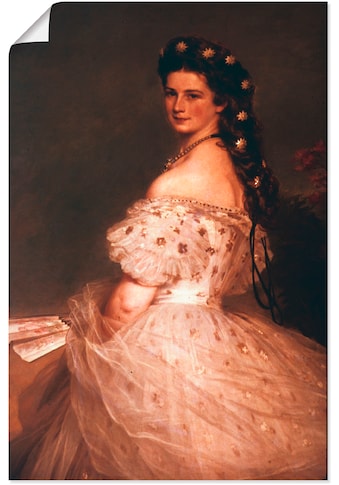 Wandbild »Kaiserin Elisabeth von Österreich, 1865«, Menschen, (1 St.)