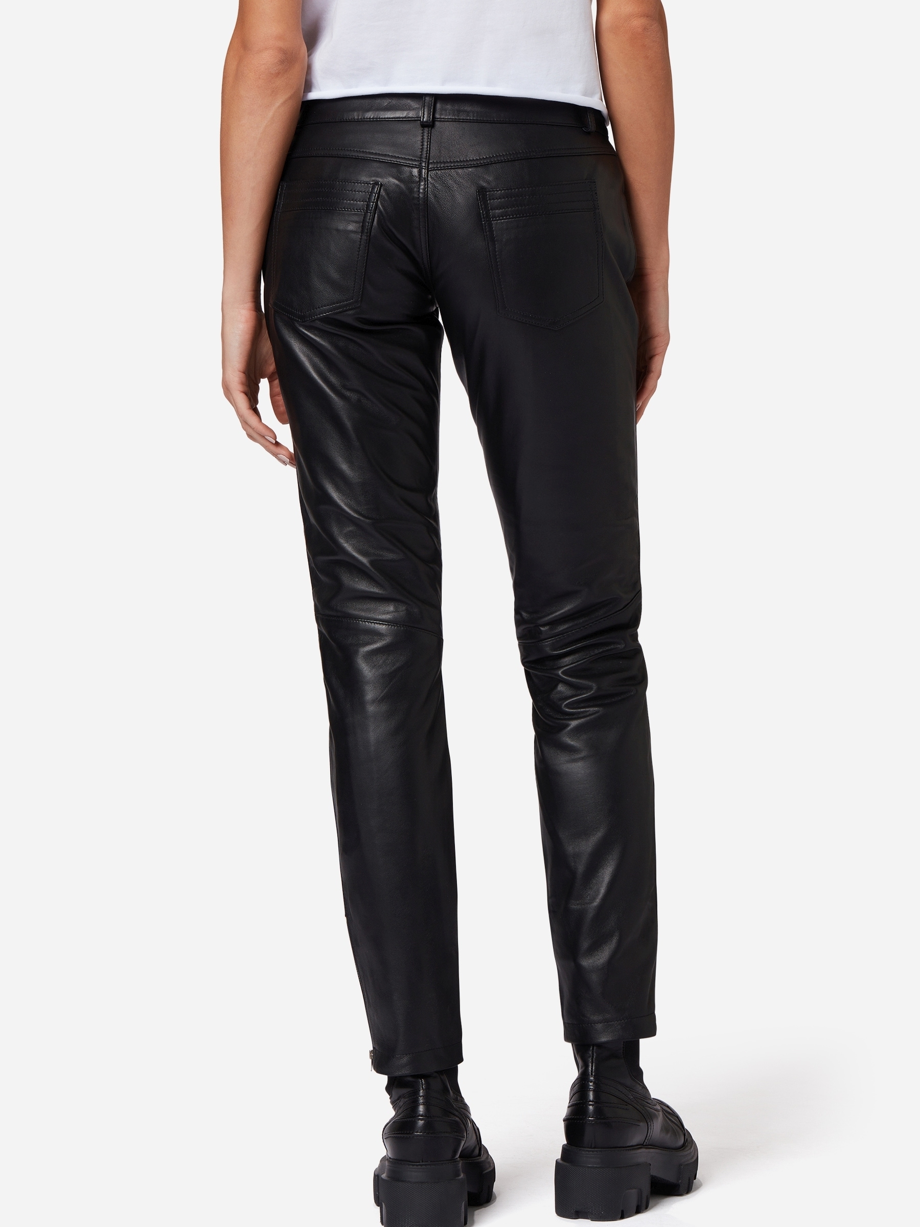 RICANO Bikerhose »Lederhose Tally Pant«  Handgefertigt aus echtem Leder