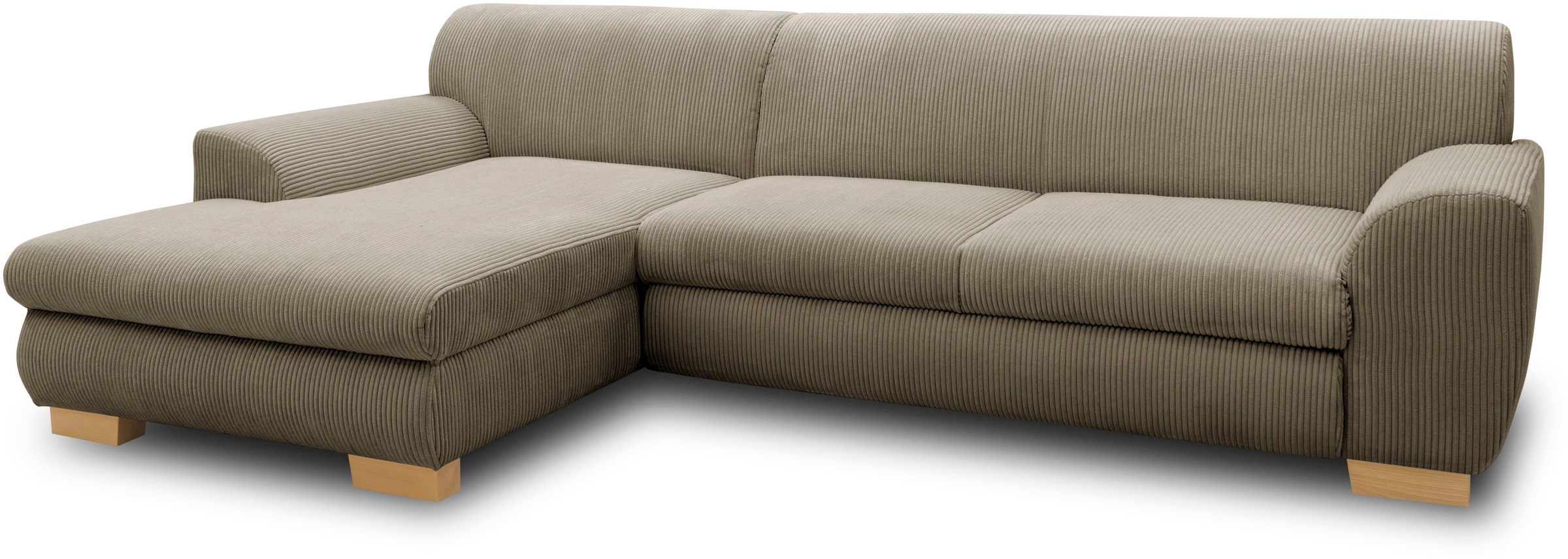 Home affaire Ecksofa »Nika L-Form«, wahlweise mit Bettfunktion, auch in Cord