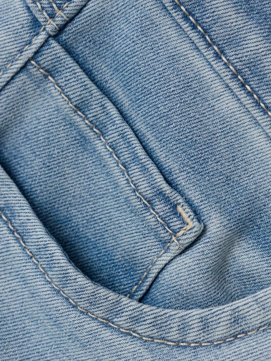 Name It Weite Jeans »NKFROSE für Mädchen mit weitem Bein und High Waist«, unifarben, casual, loose fit, Baumwollmischung, Denim