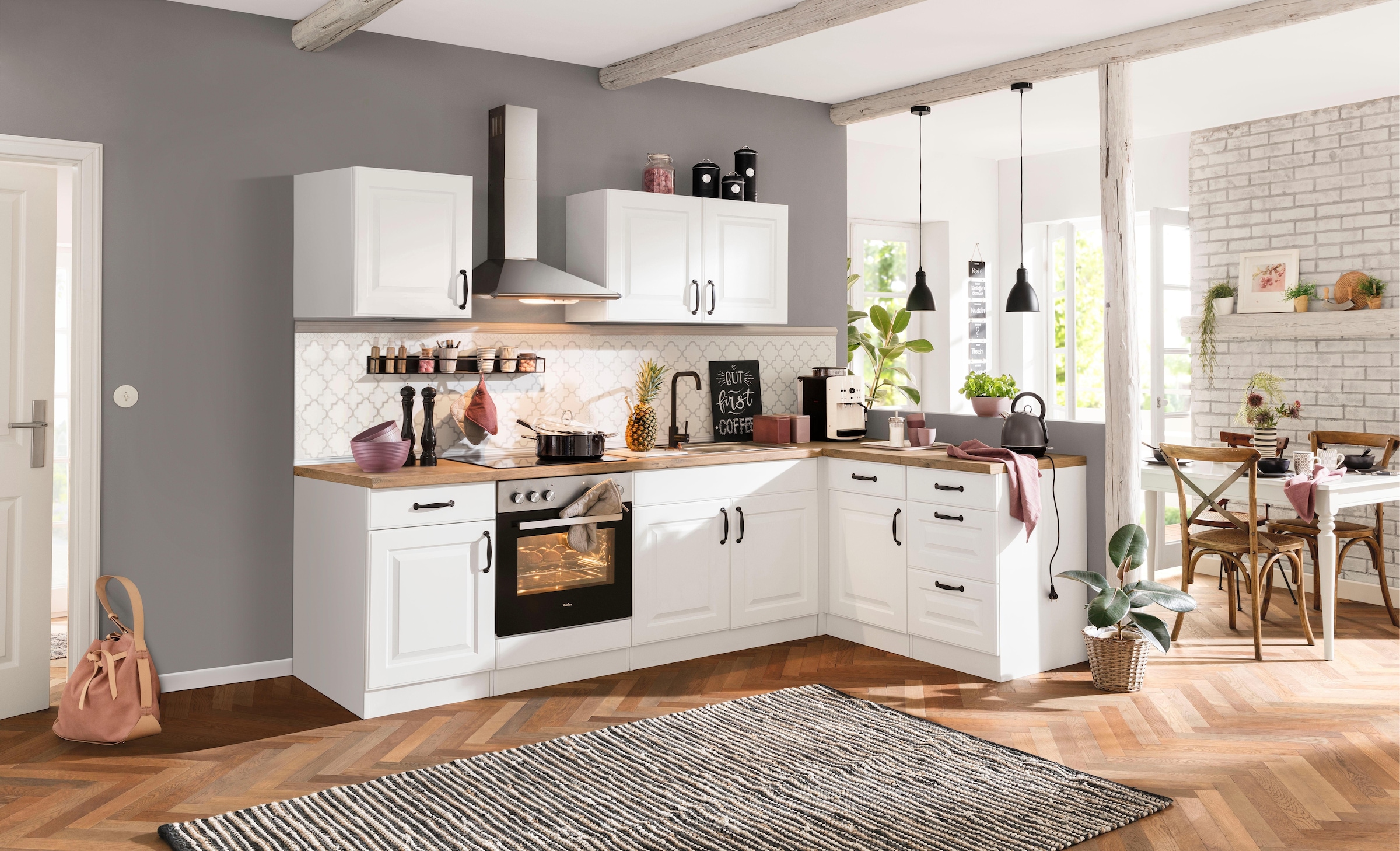 wiho Küchen Küchenzeile »Erla«, ohne E-Geräte, Breite 210 cm auf Raten  kaufen | Küchenzeilen mit Geräten