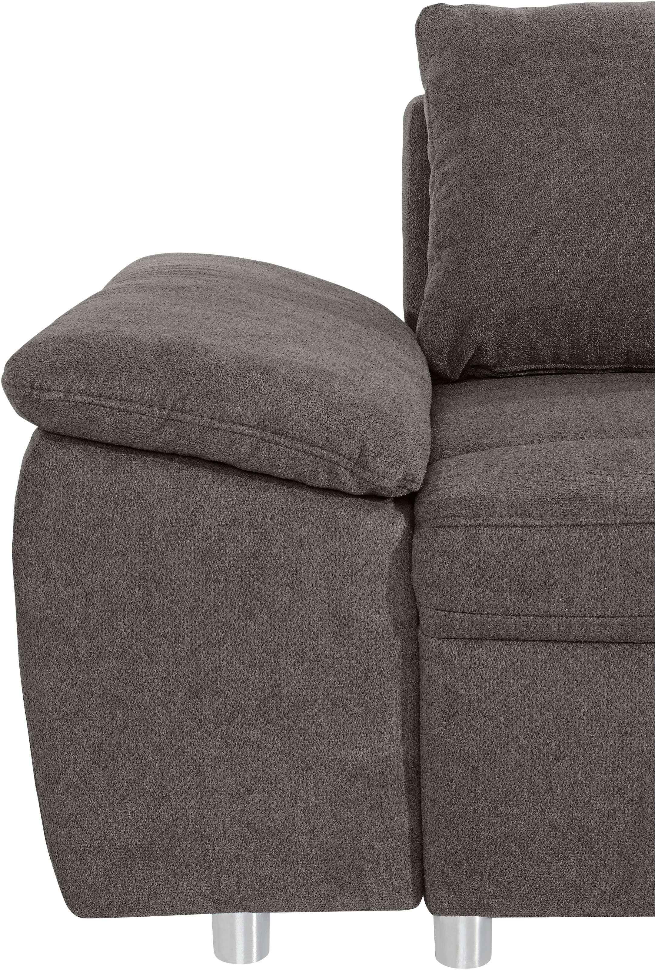 sit&more Ecksofa Labene, wahlweise mit Bettfunktion und Bettkasten, inkl. Rückenkissen