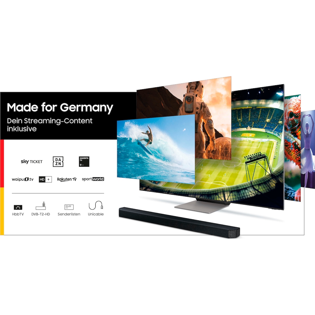 Samsung QLED-Fernseher »GQ50Q80AAT«, 125 cm/50 Zoll, 4K Ultra HD, Smart-TV, Quantum HDR 1000,Quantum Prozessor 4K,Direct Full Array