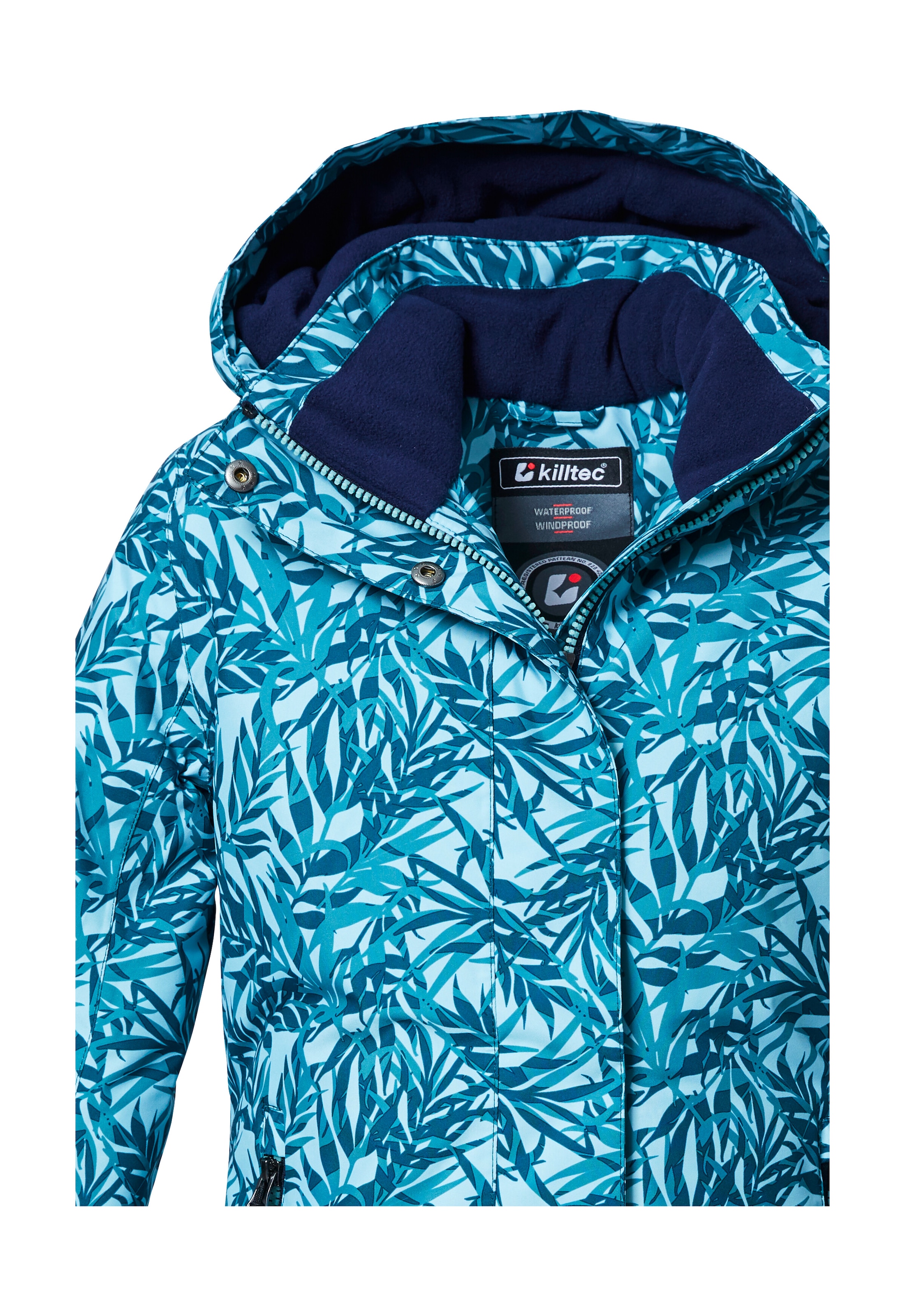 Killtec Funktionsjacke »KOW 355 GRLS JCKT«, Wasserdichte Mädchenjacke mit Kapuze, Schneefang und Fleece