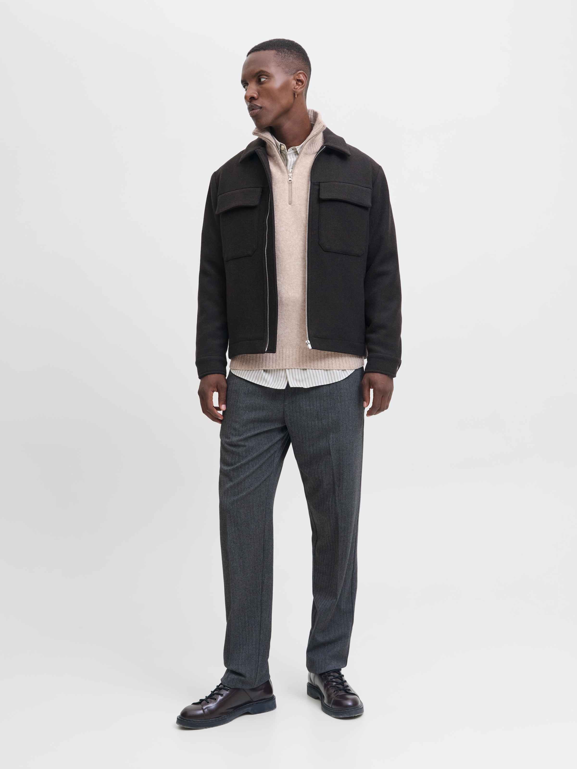 Jack & Jones Troyer »JJESOHO OLLIE KNIT HALF ZIP SN«