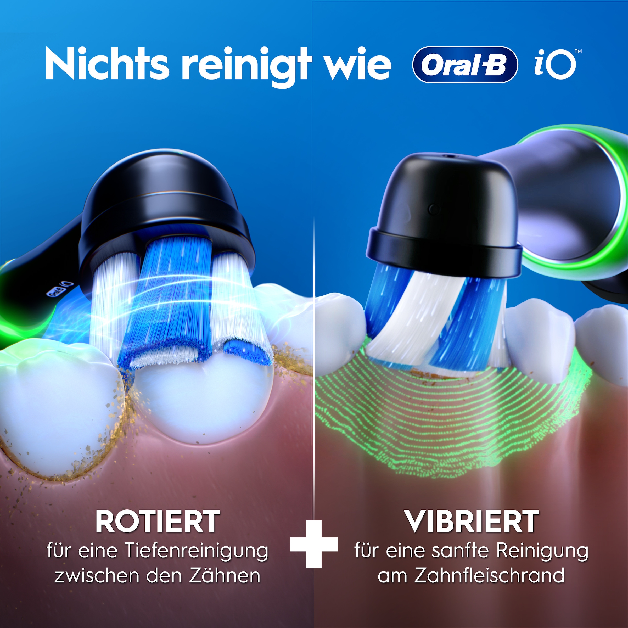 Oral-B Elektrische Zahnbürste »iO Series 3« 1 Stk. Aufsteckbürsten Magnet-Technologie