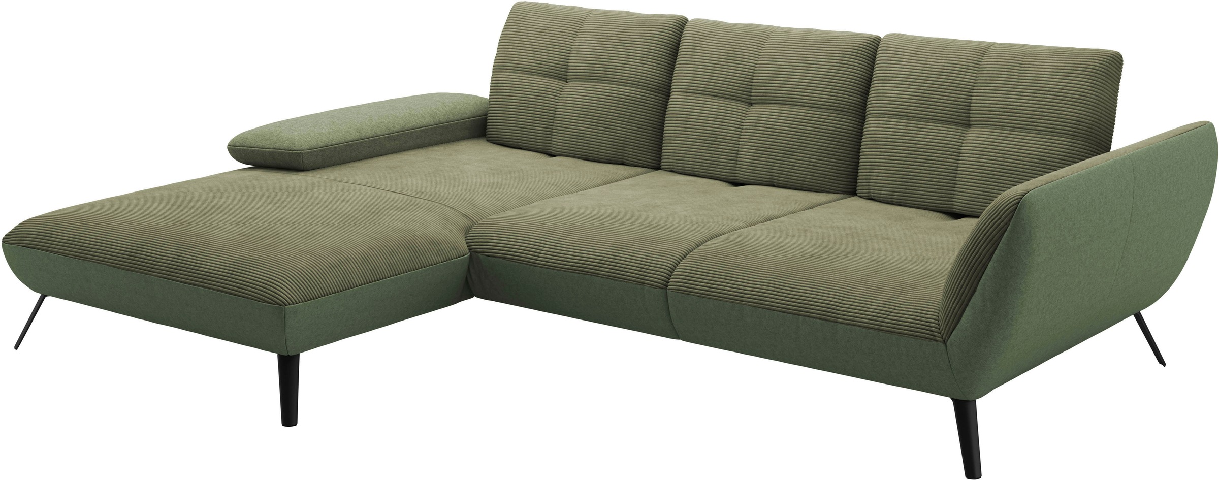 Places of Style Ecksofa »Mikado L-Form«, inkl. Sitztiefenverstellung und Armteilverstellung