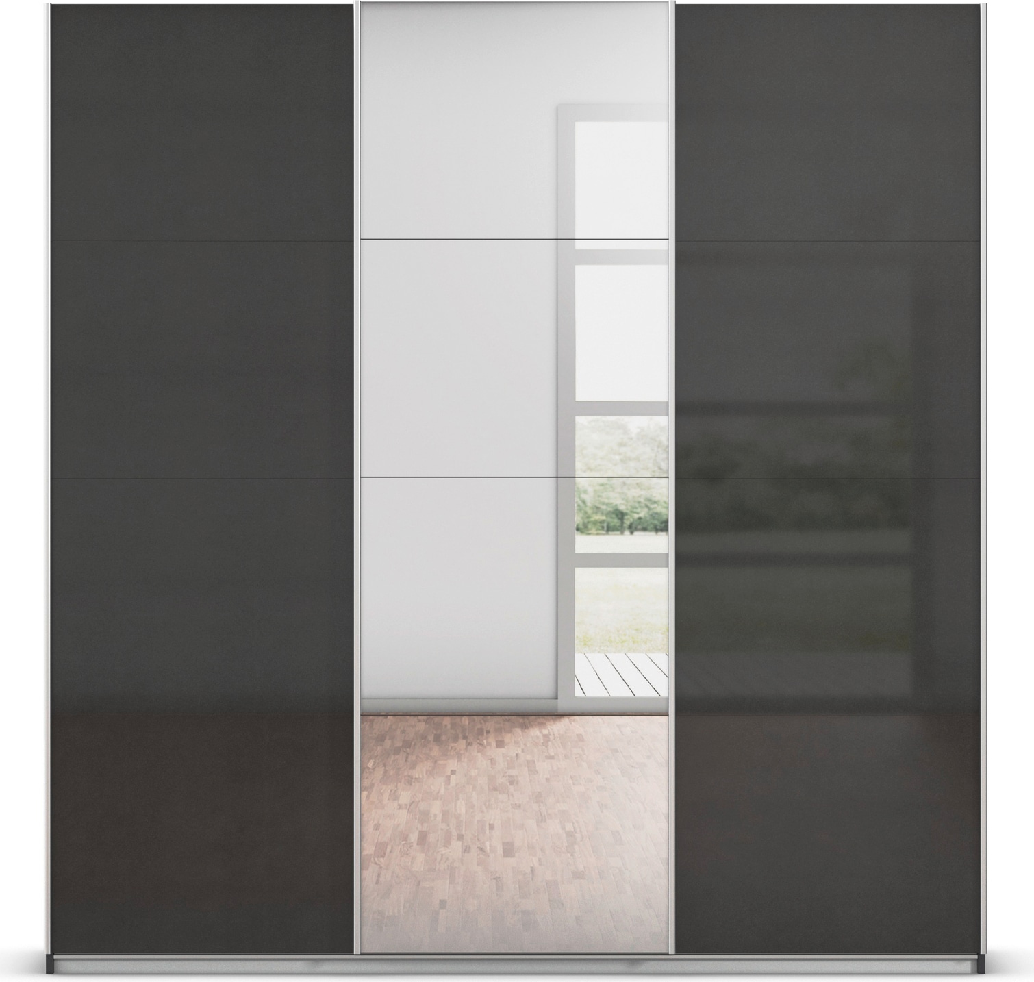 rauch Schwebetürenschrank »Kleiderschrank Schrank Garderobe AGORDO«, Top Innenausstattung, in 4 Breiten und 2 Höhen MADE IN GERMANY