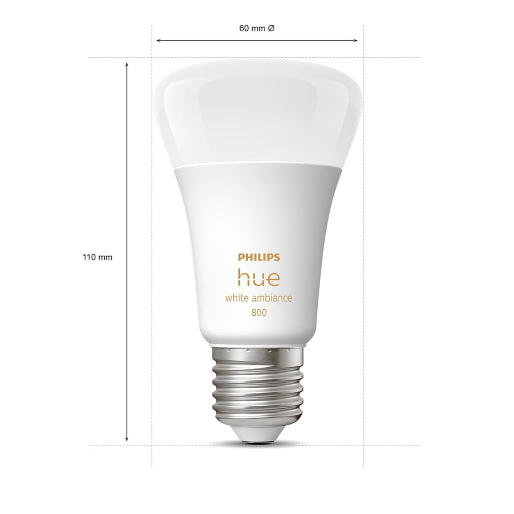 Philips Hue Smarte LED-Leuchte »White Ambiance E27 Einzelpack 800«